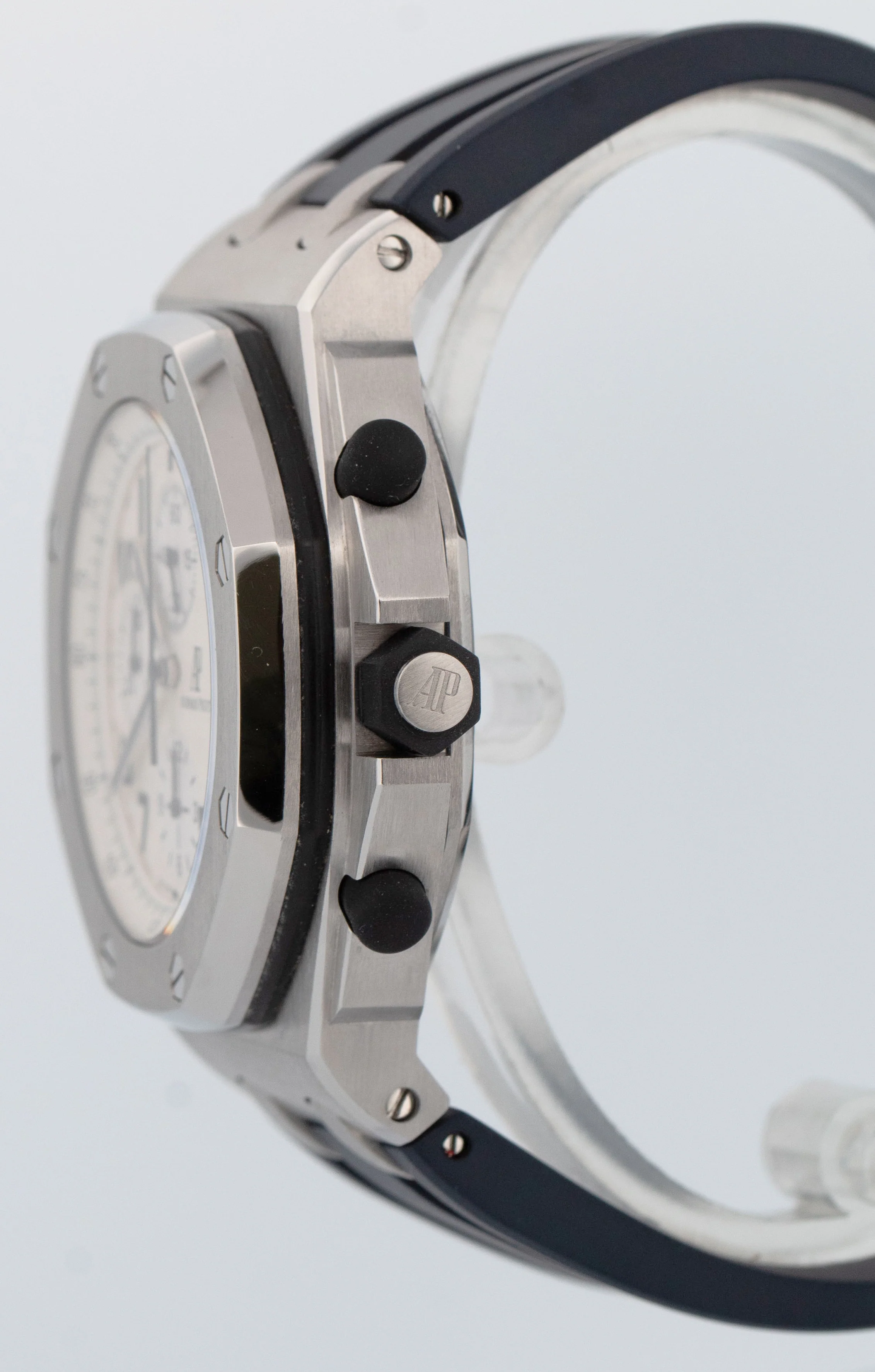 UNPOLISHED Audemars Piguet Royal Oak Offshore Safari Cream White Chrono 26170ST - Image 3