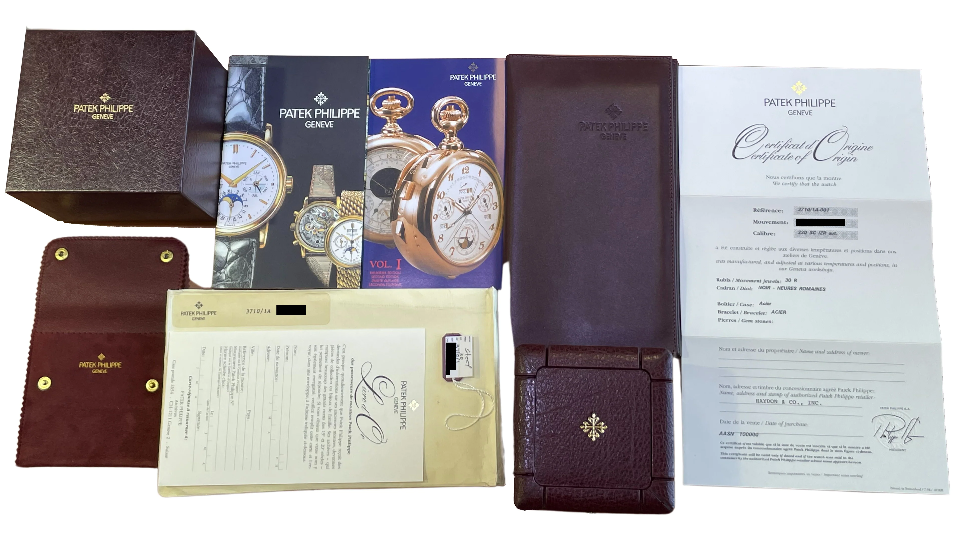 UNPOLISHED PAPERS Patek Philippe Nautilus Comet 3710/1A Black Roman 42mm B+P - Image 3