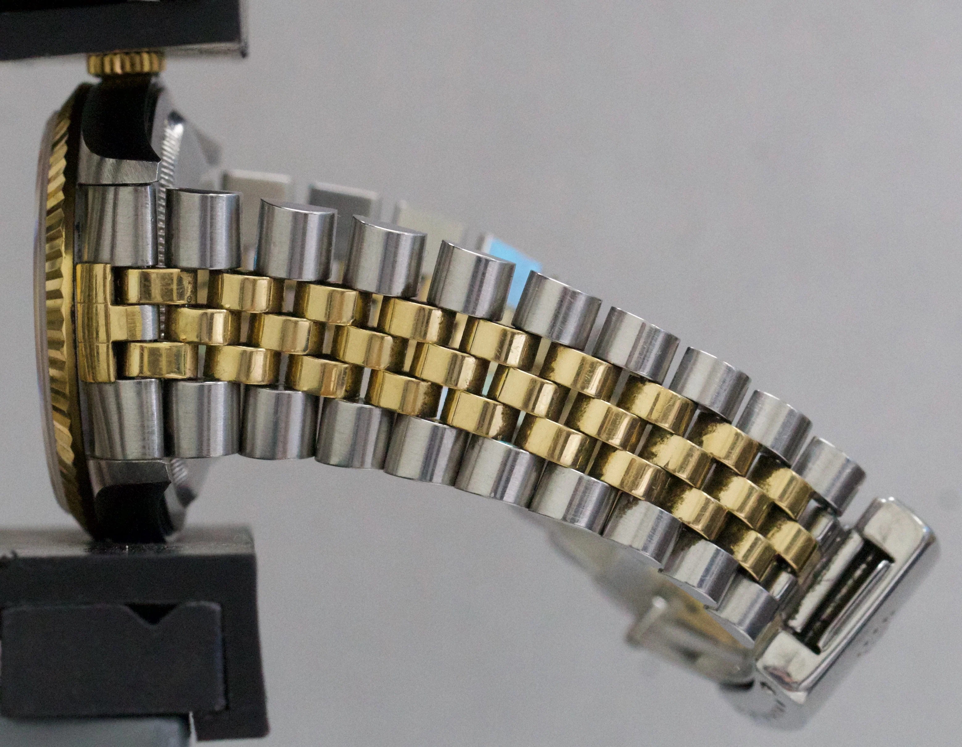 UNPOLISHED PAPERS Rolex DateJust 36mm CHAMPAGNE 18K Gold Steel JUBILEE 16233 BOX - Image 8