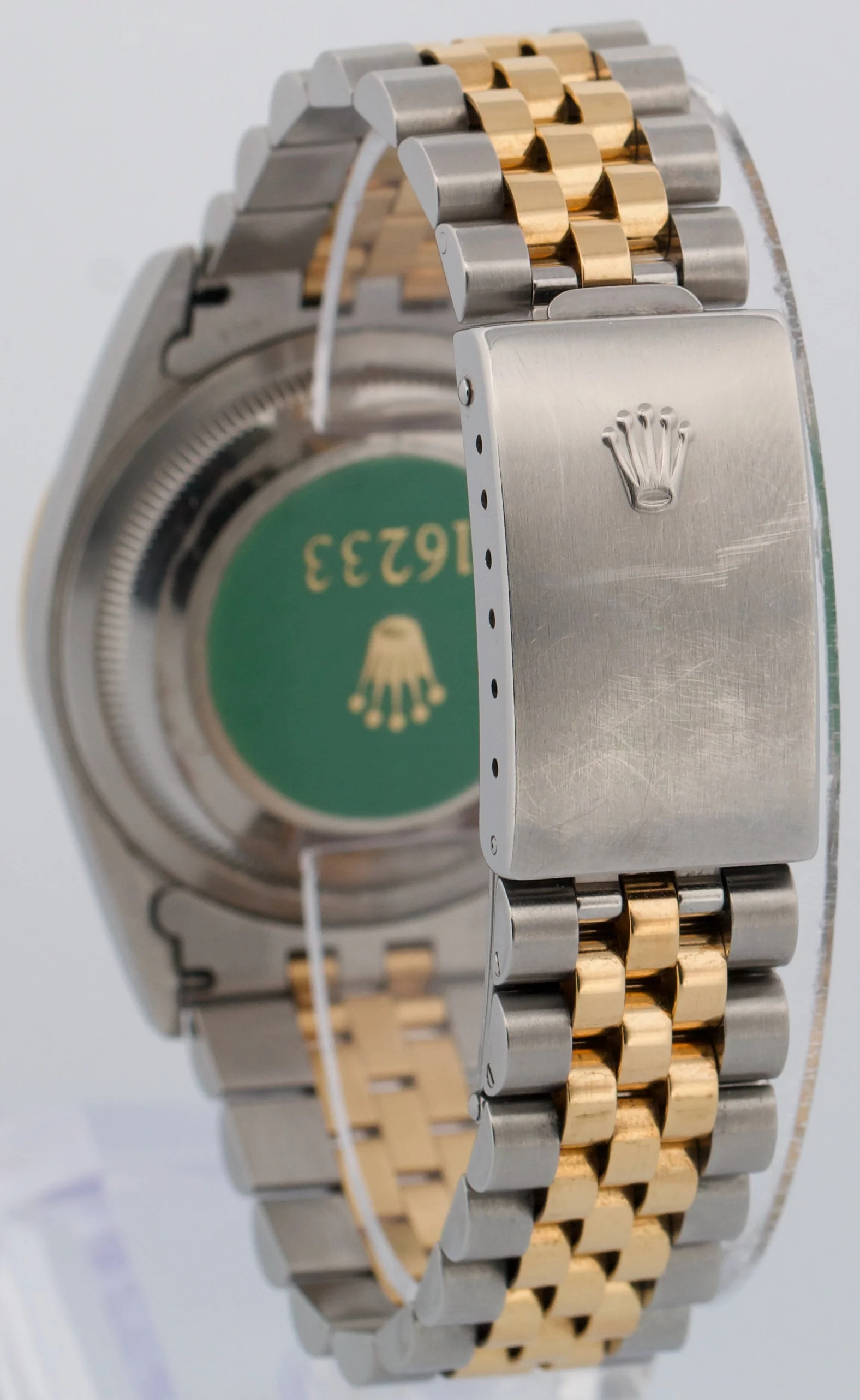 UNPOLISHED PAPERS Rolex DateJust 36mm CHAMPAGNE DIAMOND 18K JUBILEE 16233 BOX - Image 5