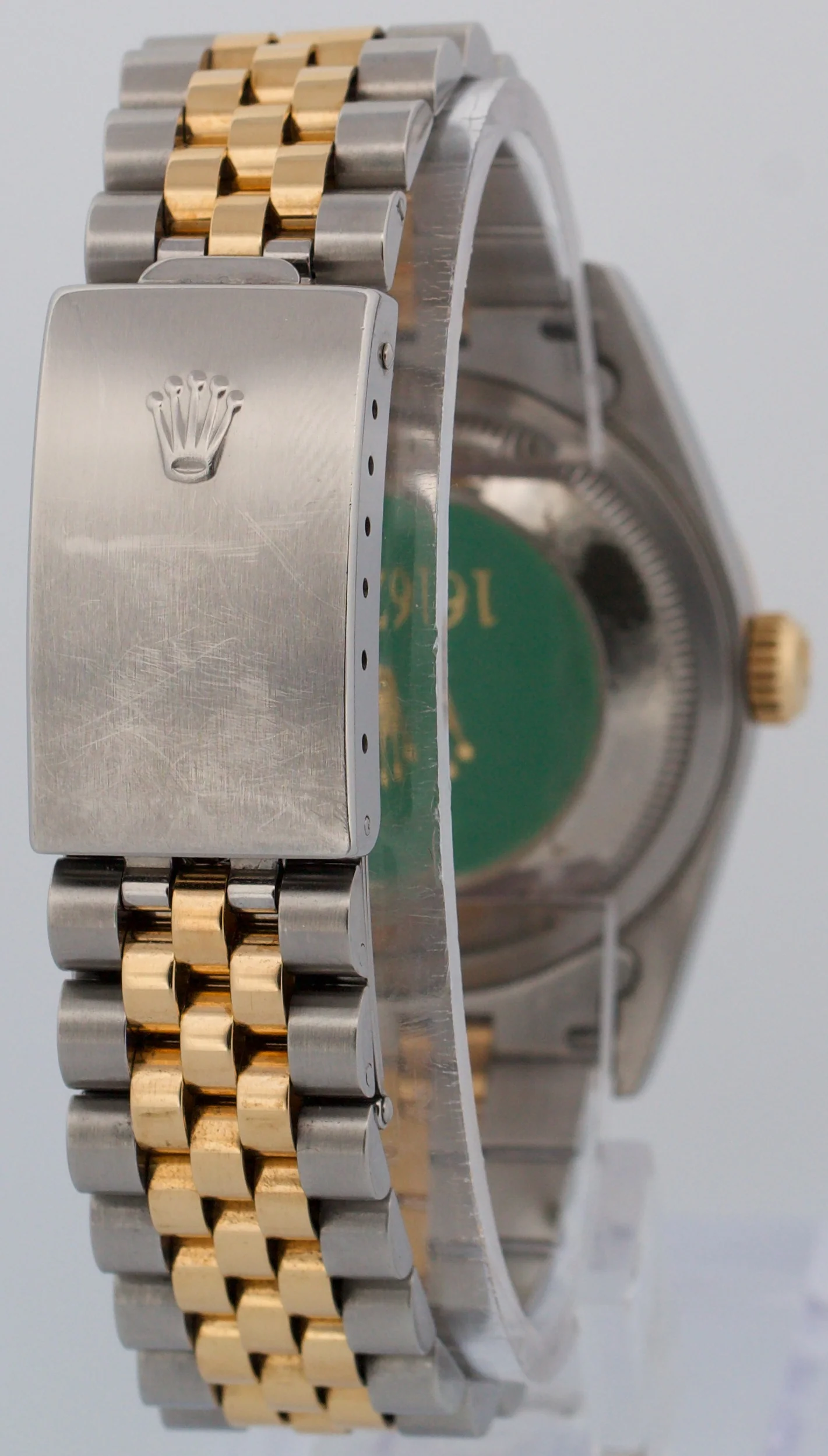 UNPOLISHED PAPERS Rolex DateJust 36mm CHAMPAGNE DIAMOND 18K JUBILEE 16233 BOX - Image 6
