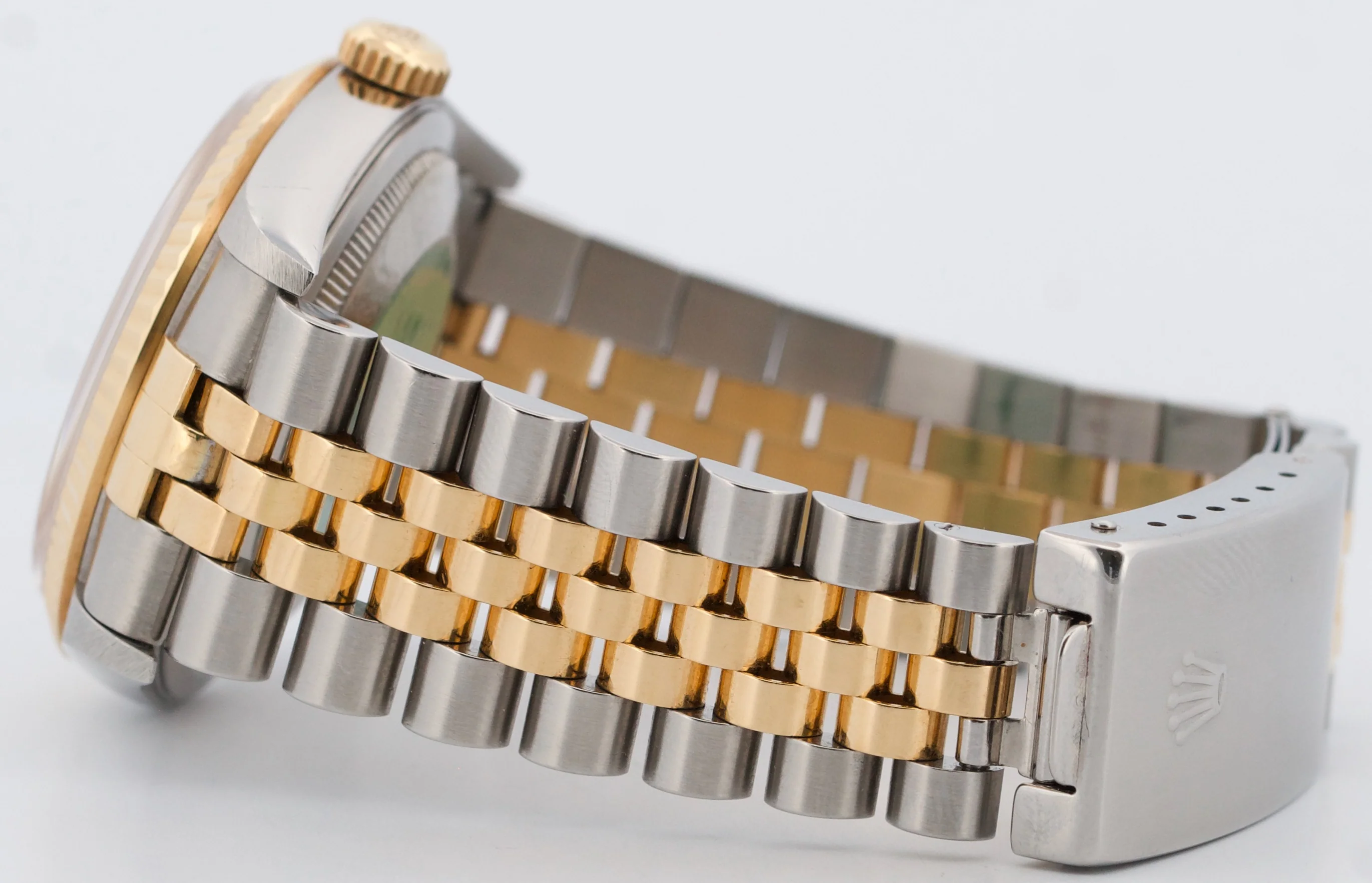 UNPOLISHED PAPERS Rolex DateJust 36mm CHAMPAGNE DIAMOND 18K JUBILEE 16233 BOX - Image 7
