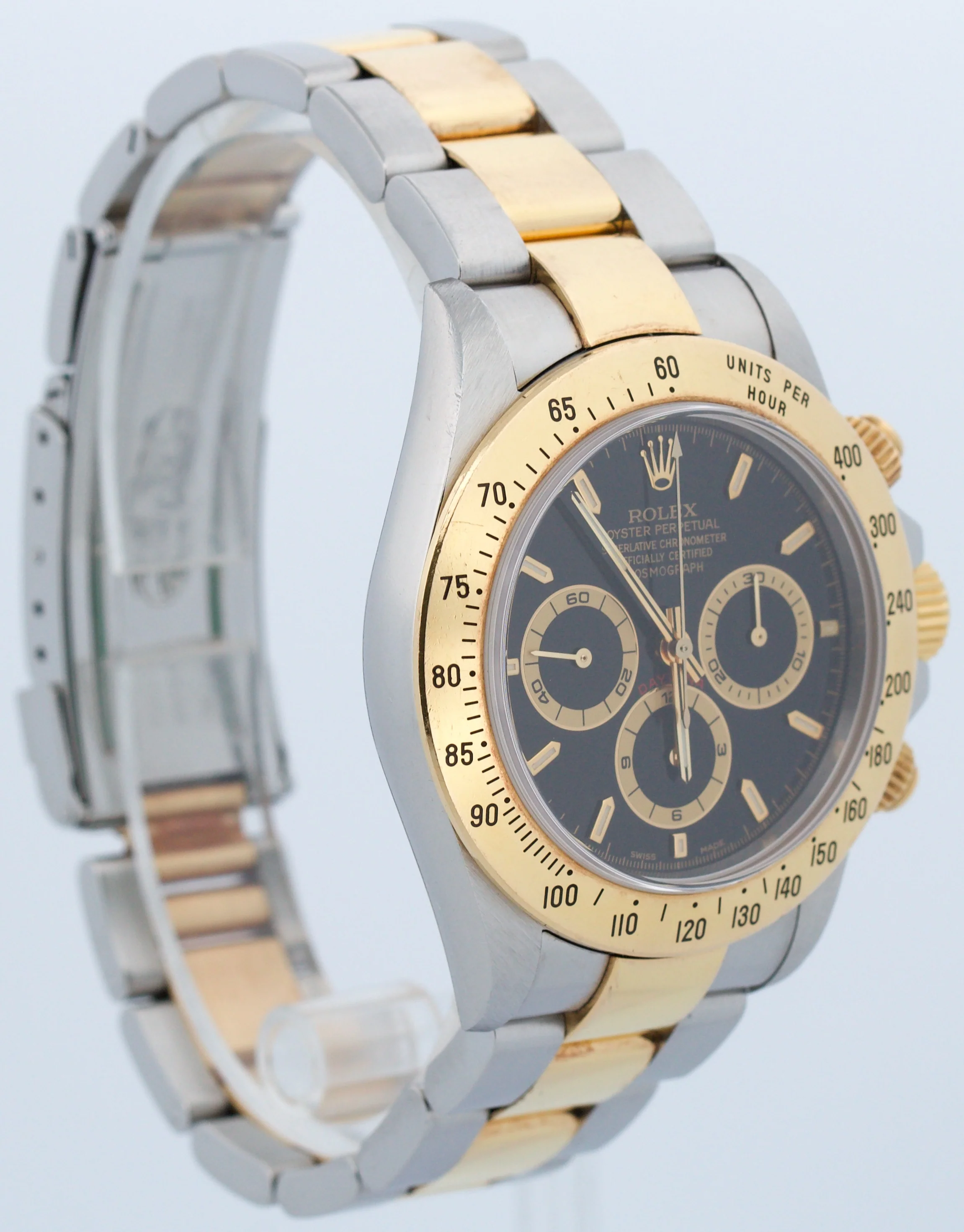 UNPOLISHED PAPERS Rolex Daytona Cosmograph BLACK 18K Gold Steel ZENITH 16523 BOX - Image 4
