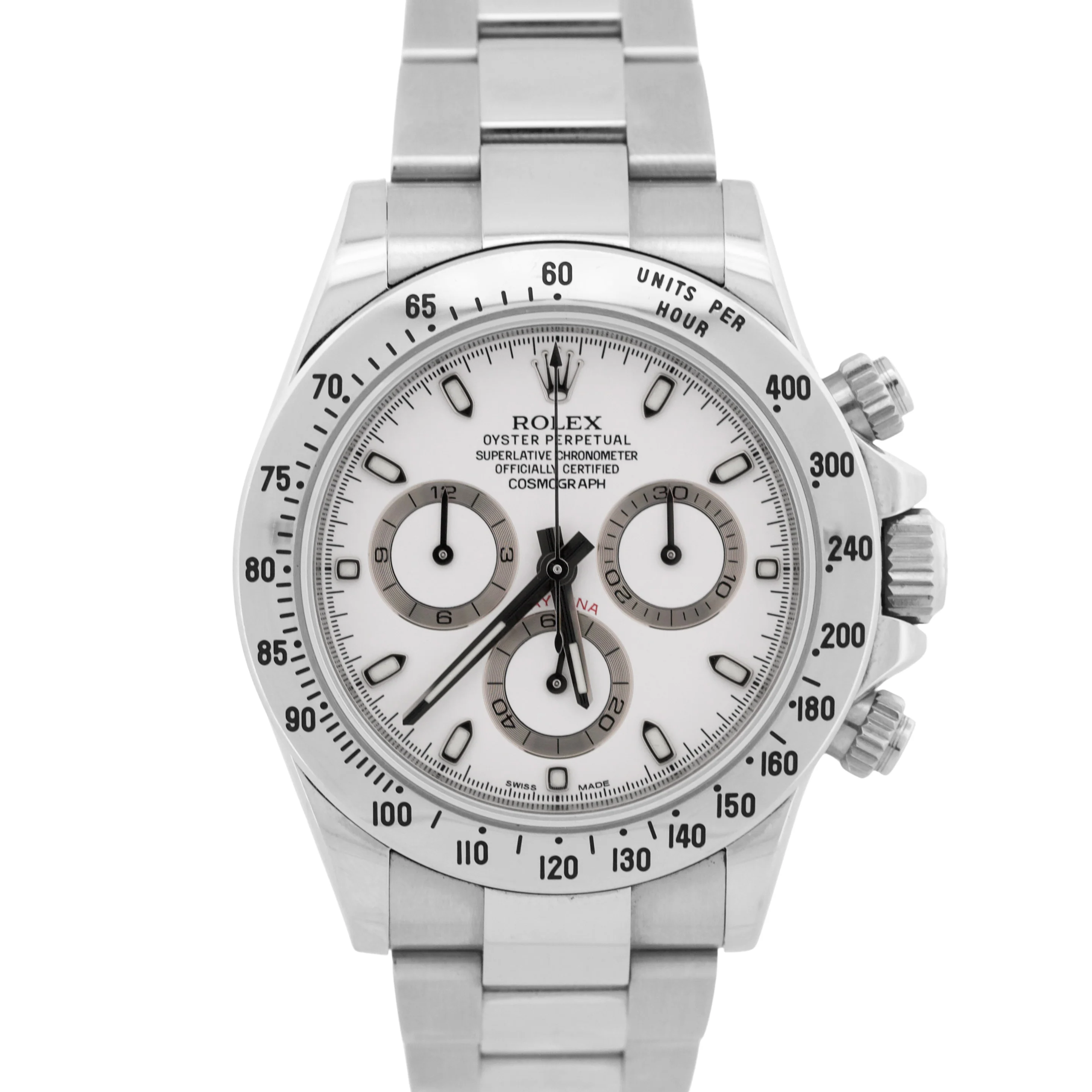 UNPOLISHED PAPERS Rolex Daytona Cosmograph PANDA White BLUE LUME 40mm 116520 BOX