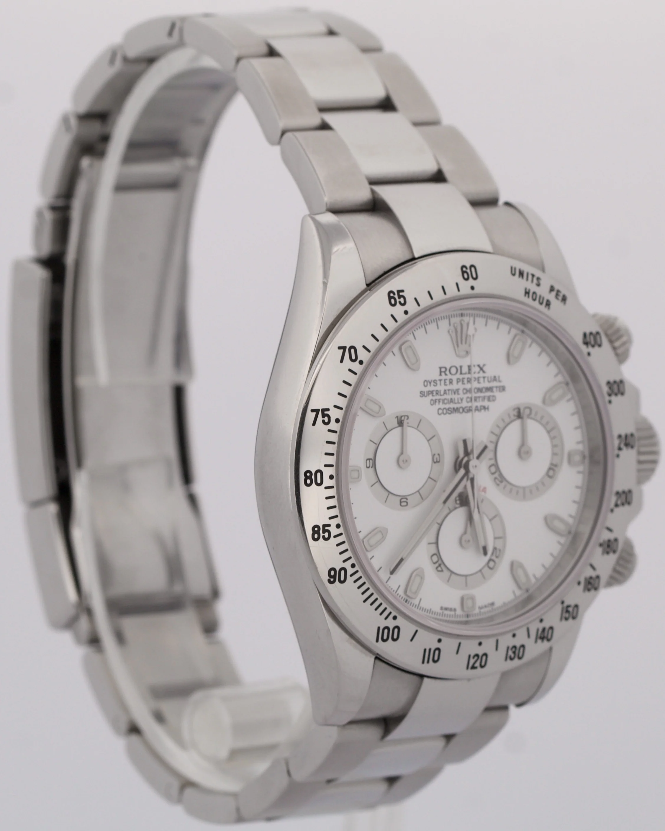 UNPOLISHED PAPERS Rolex Daytona Cosmograph PANDA White BLUE LUME 40mm 116520 BOX - Image 4