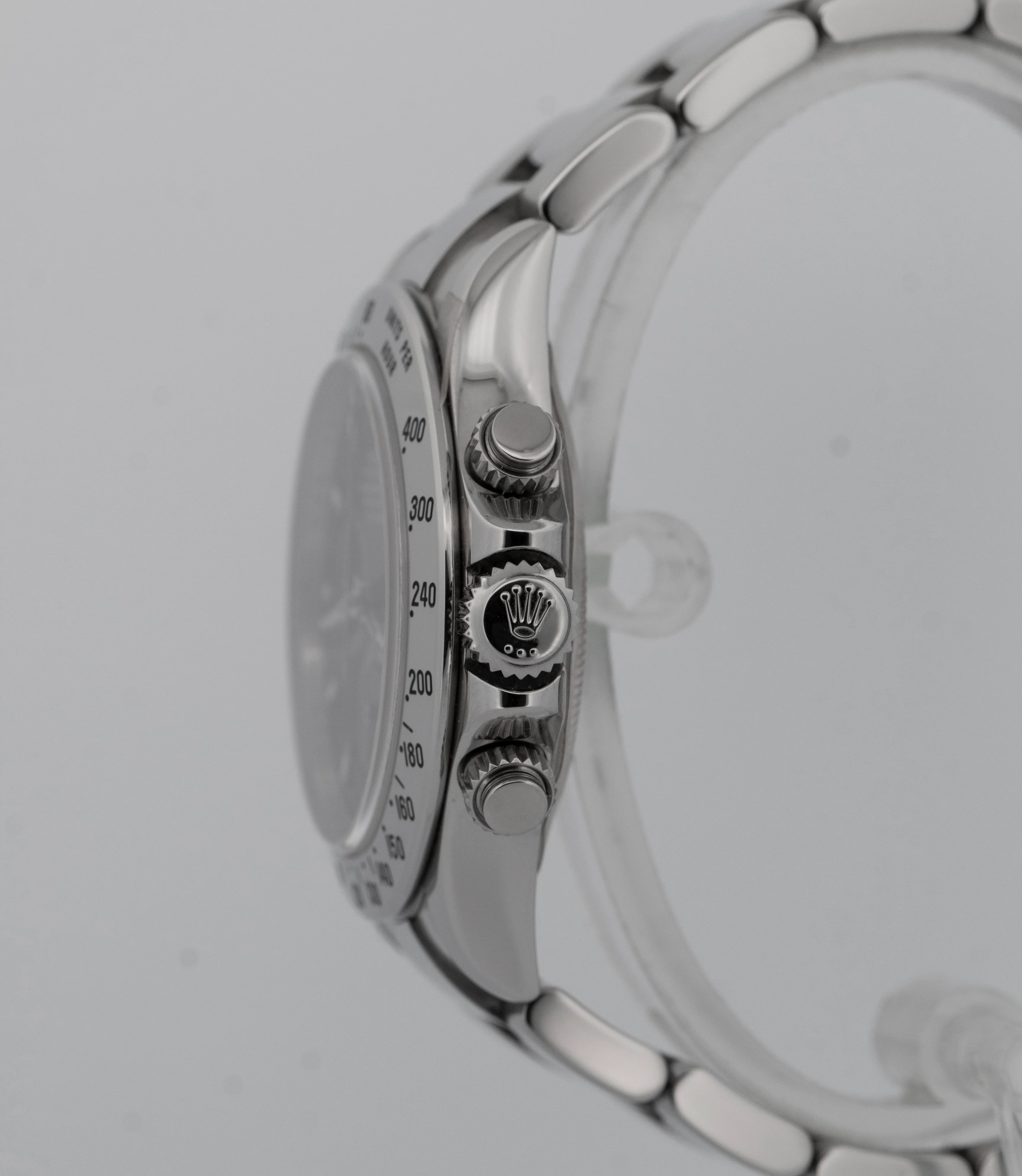 UNPOLISHED PAPERS Rolex Daytona Cosmograph Steel Black 40mm Watch 116520 BOX - Image 3