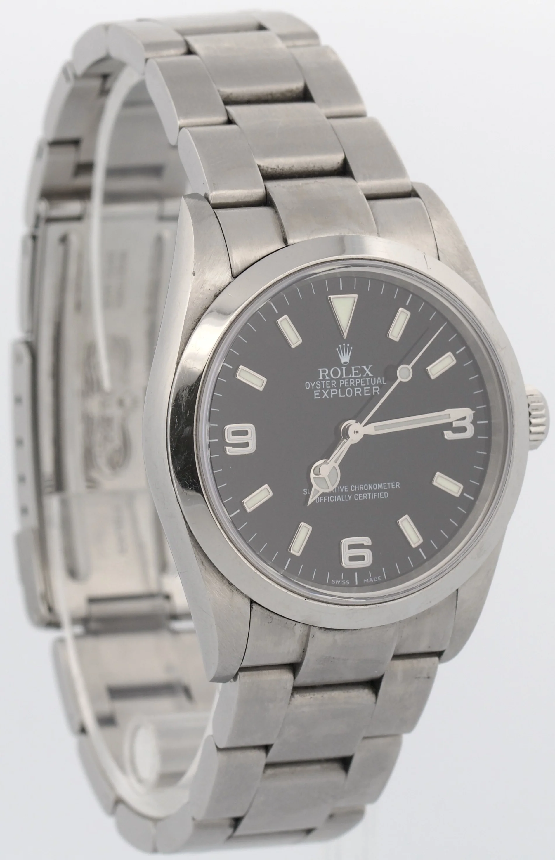 UNPOLISHED PAPERS Rolex Explorer I Black 36mm 3-6-9 Stainless MK2 114270 BOX - Image 4