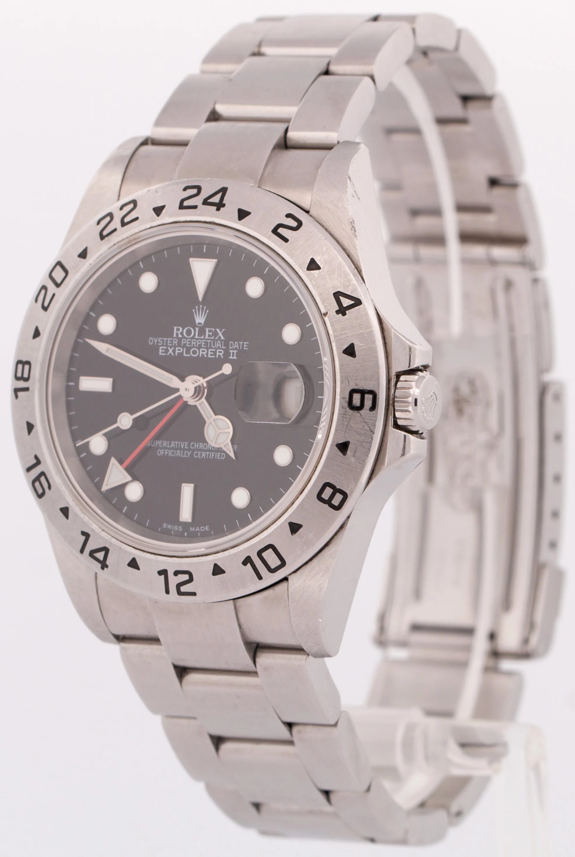 UNPOLISHED PAPERS Rolex Explorer II 40mm BLACK Steel GMT Date Watch 16570 BOX - Image 3