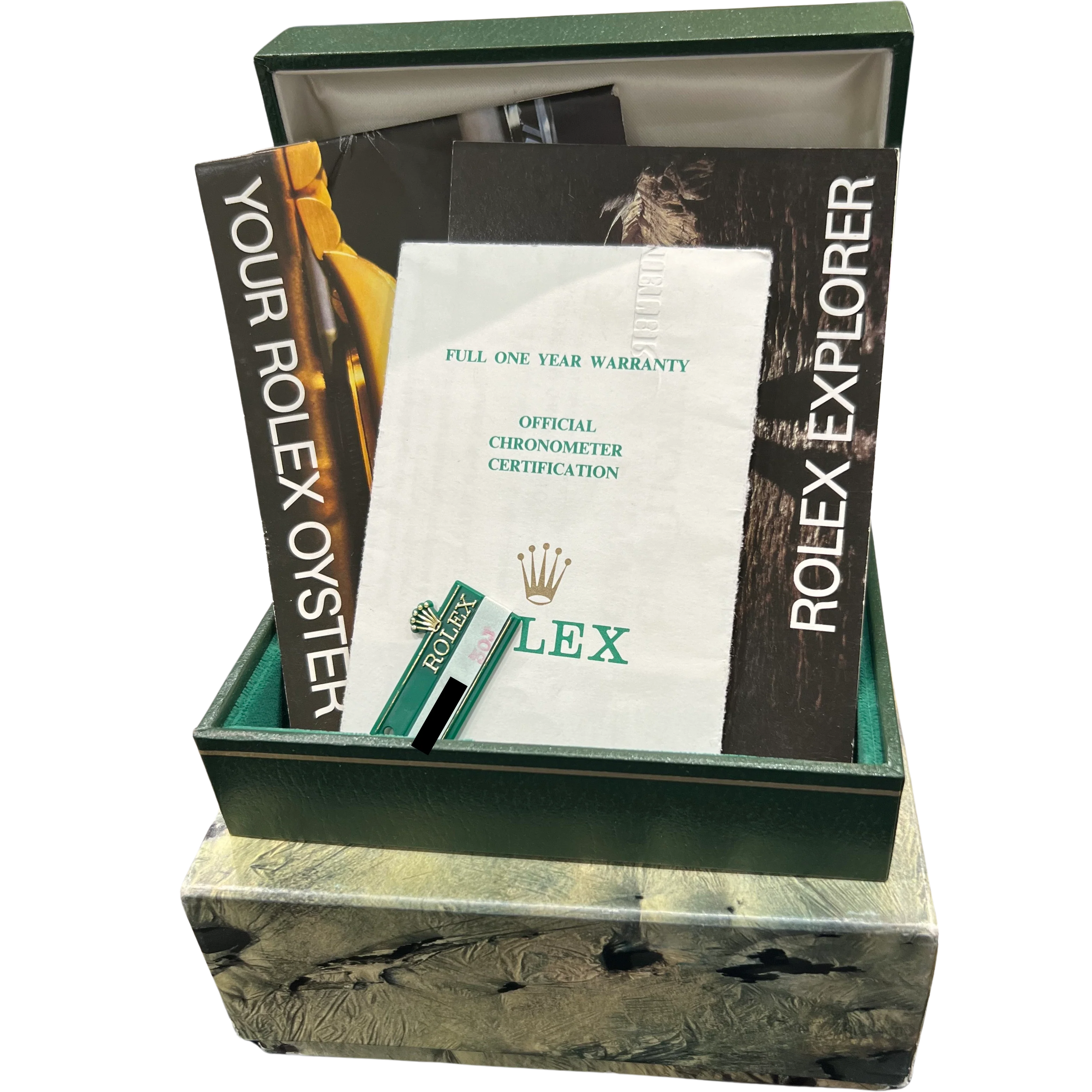 PAPERS Rolex Explorer II White Patina Stainless Steel 40mm Watch 16550 BOX - Image 2
