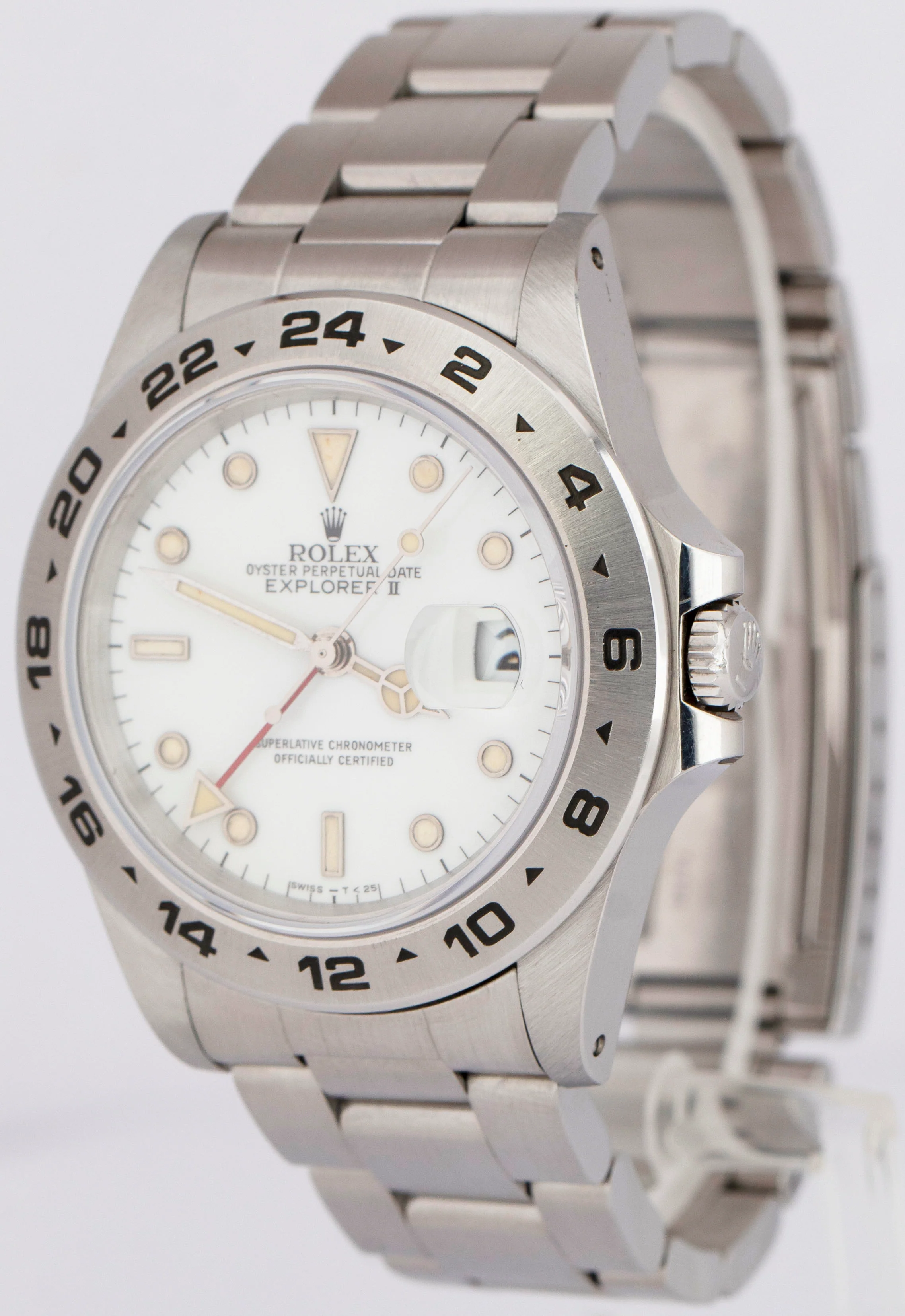 PAPERS Rolex Explorer II White Patina Stainless Steel 40mm Watch 16550 BOX - Image 3