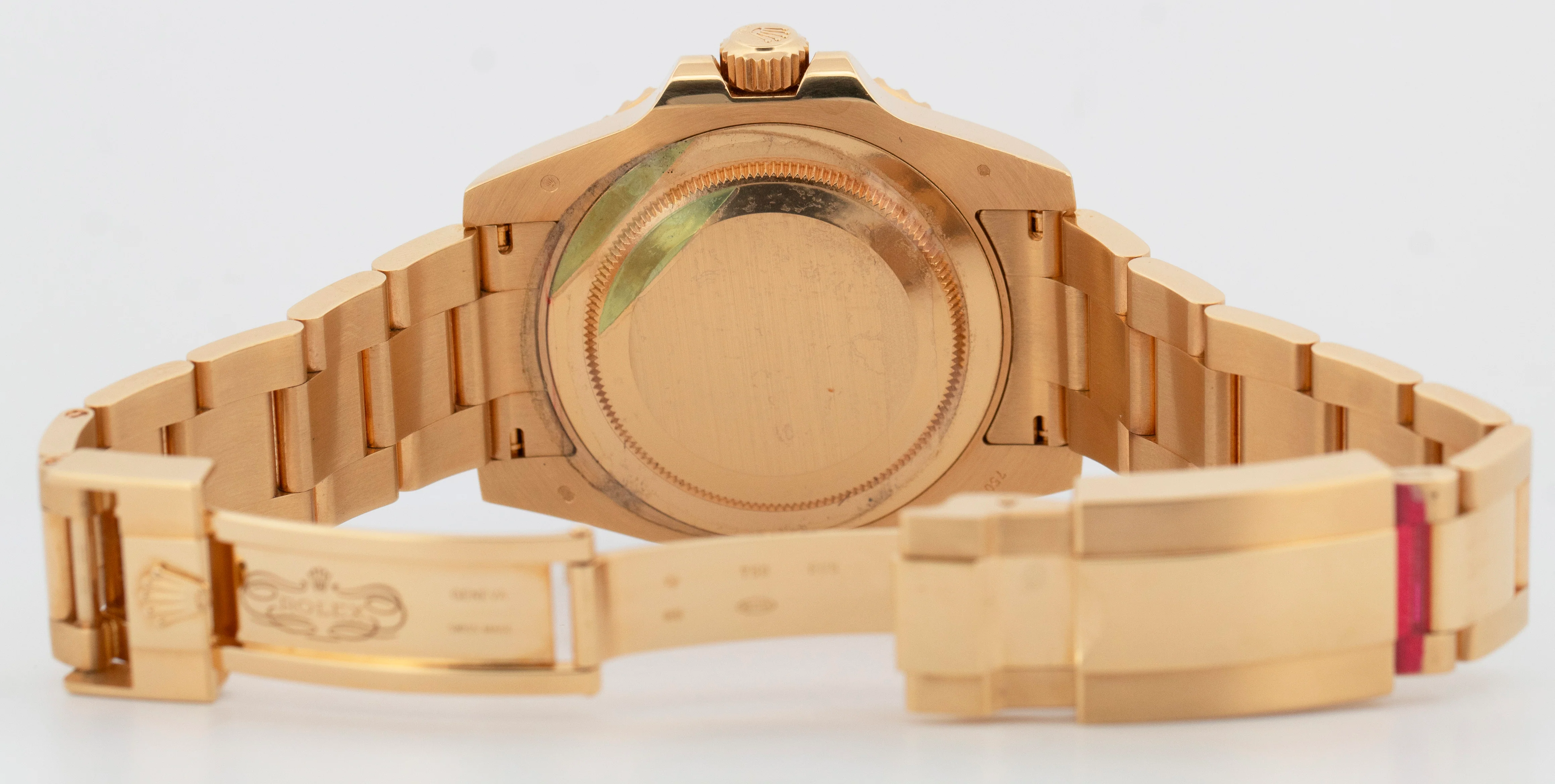 UNPOLISHED PAPERS Rolex GMT-Master II GREEN 18K Yellow Gold 40mm 116718 BOX - Image 7