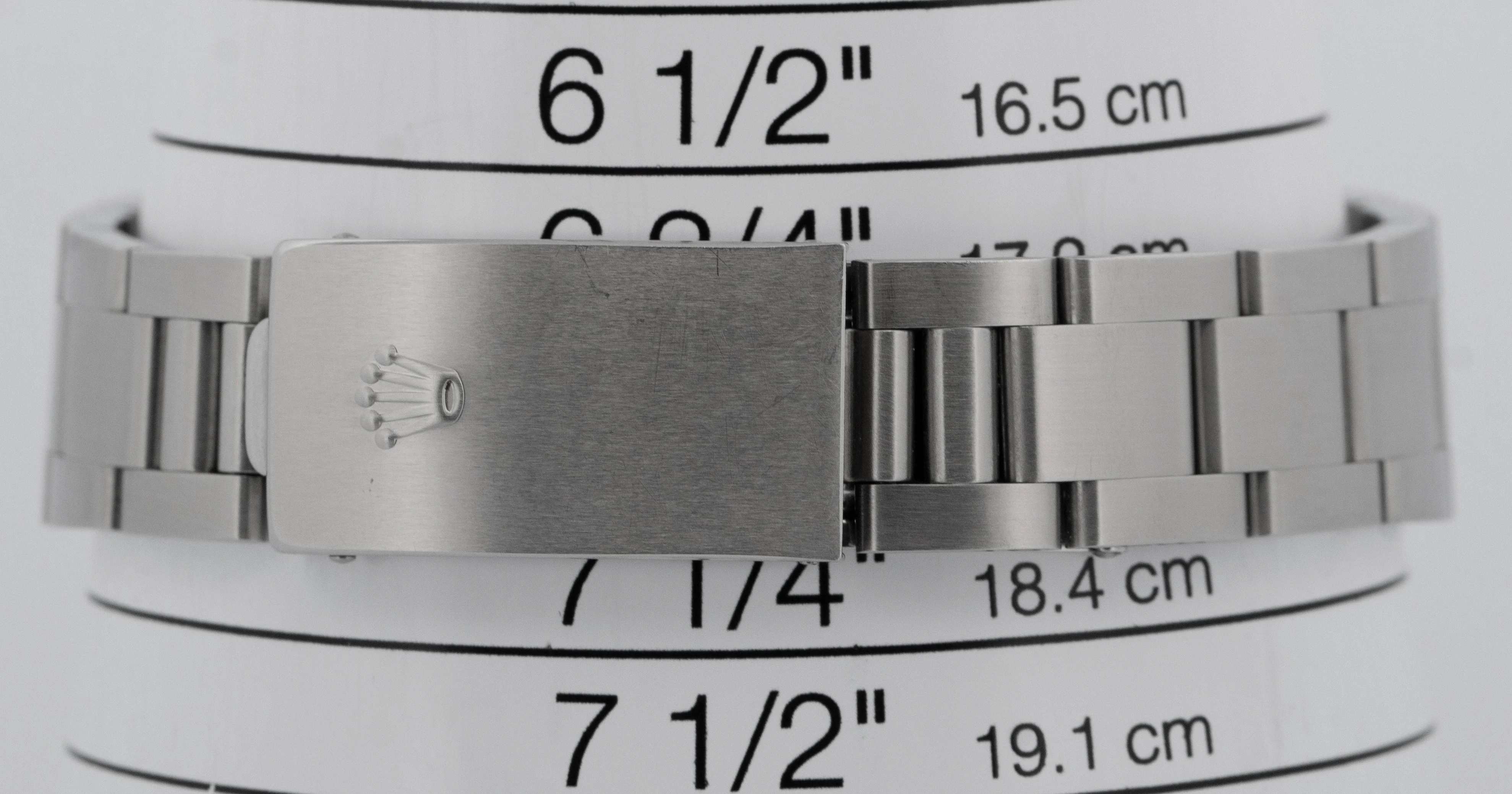 UNPOLISHED PAPERS Rolex Oyster Perpetual Air-King Blue 14010 Steel 34mm BOX - Image 12