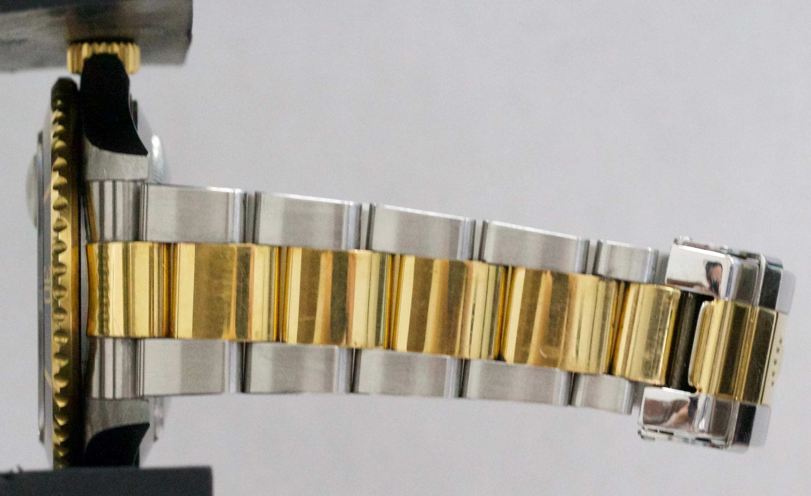 UNPOLISHED PAPERS Rolex Submariner 40mm Black NO-HOLES 18K Gold Watch 16613 BOX - Image 10