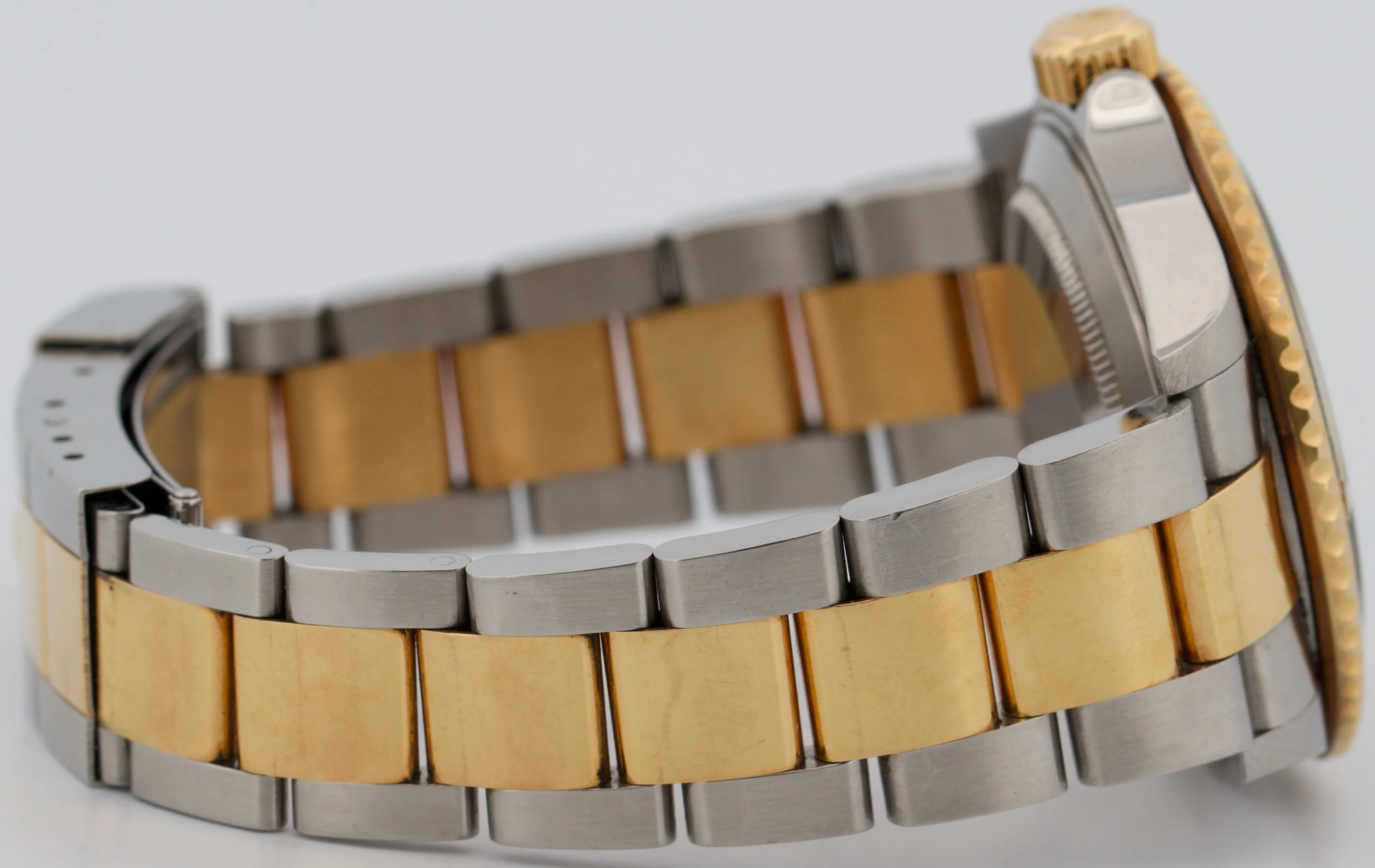 UNPOLISHED PAPERS Rolex Submariner 40mm Black NO-HOLES 18K Gold Watch 16613 BOX - Image 8