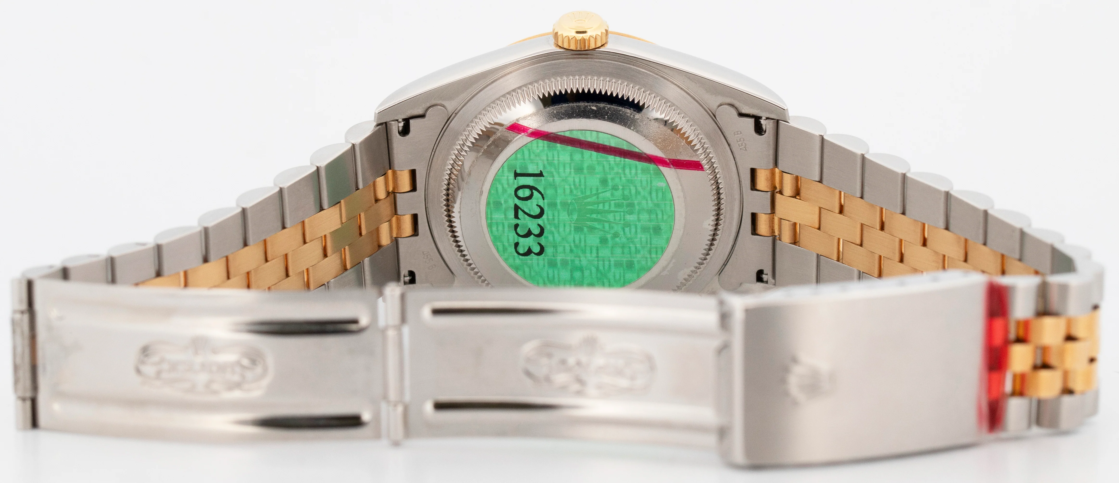 UNPOLISHED Rolex DateJust 36mm Champagne Jubilee 18K Gold JUBILEE 16233 Watch - Image 12