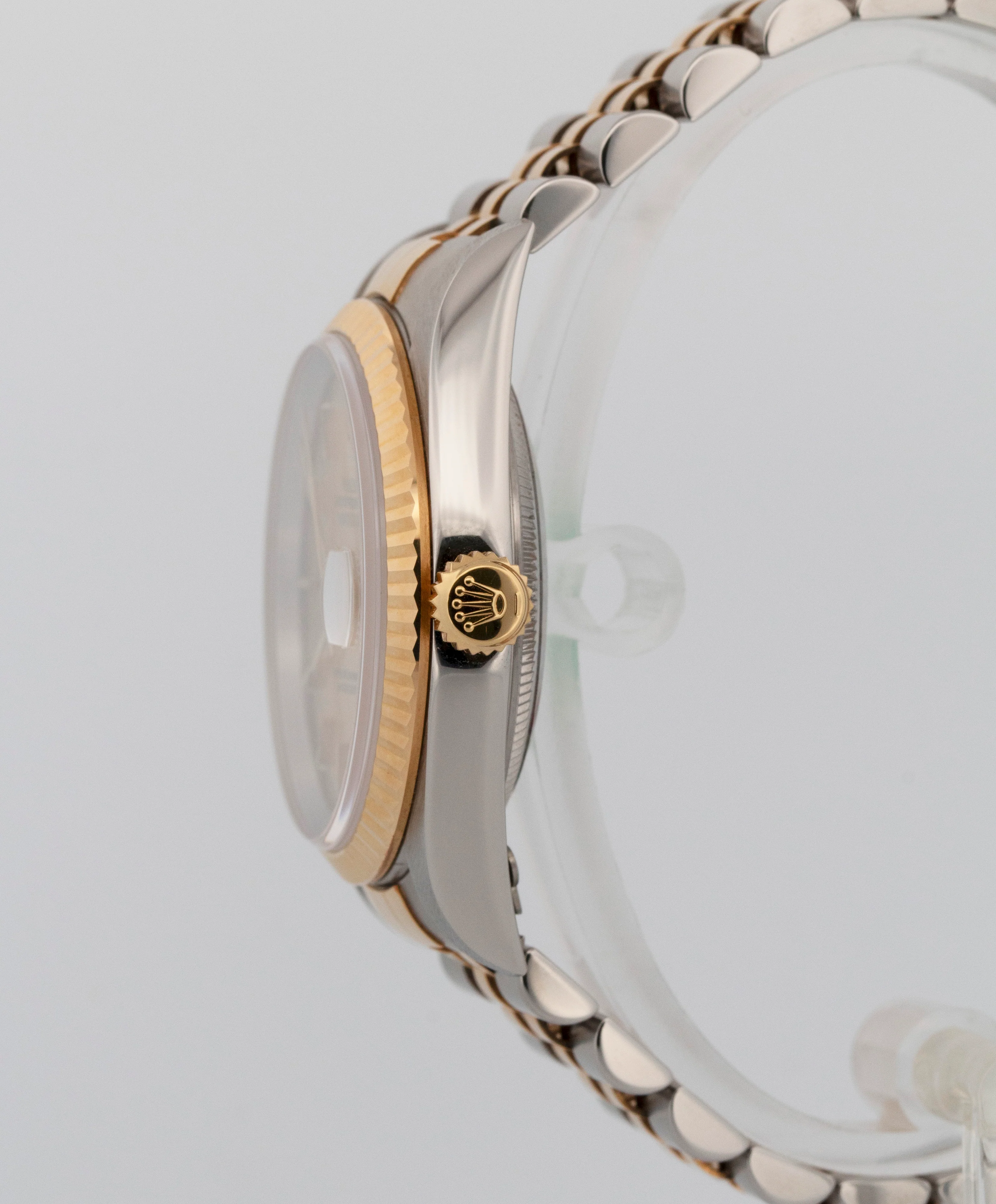 UNPOLISHED Rolex DateJust 36mm Champagne Jubilee 18K Gold JUBILEE 16233 Watch - Image 3