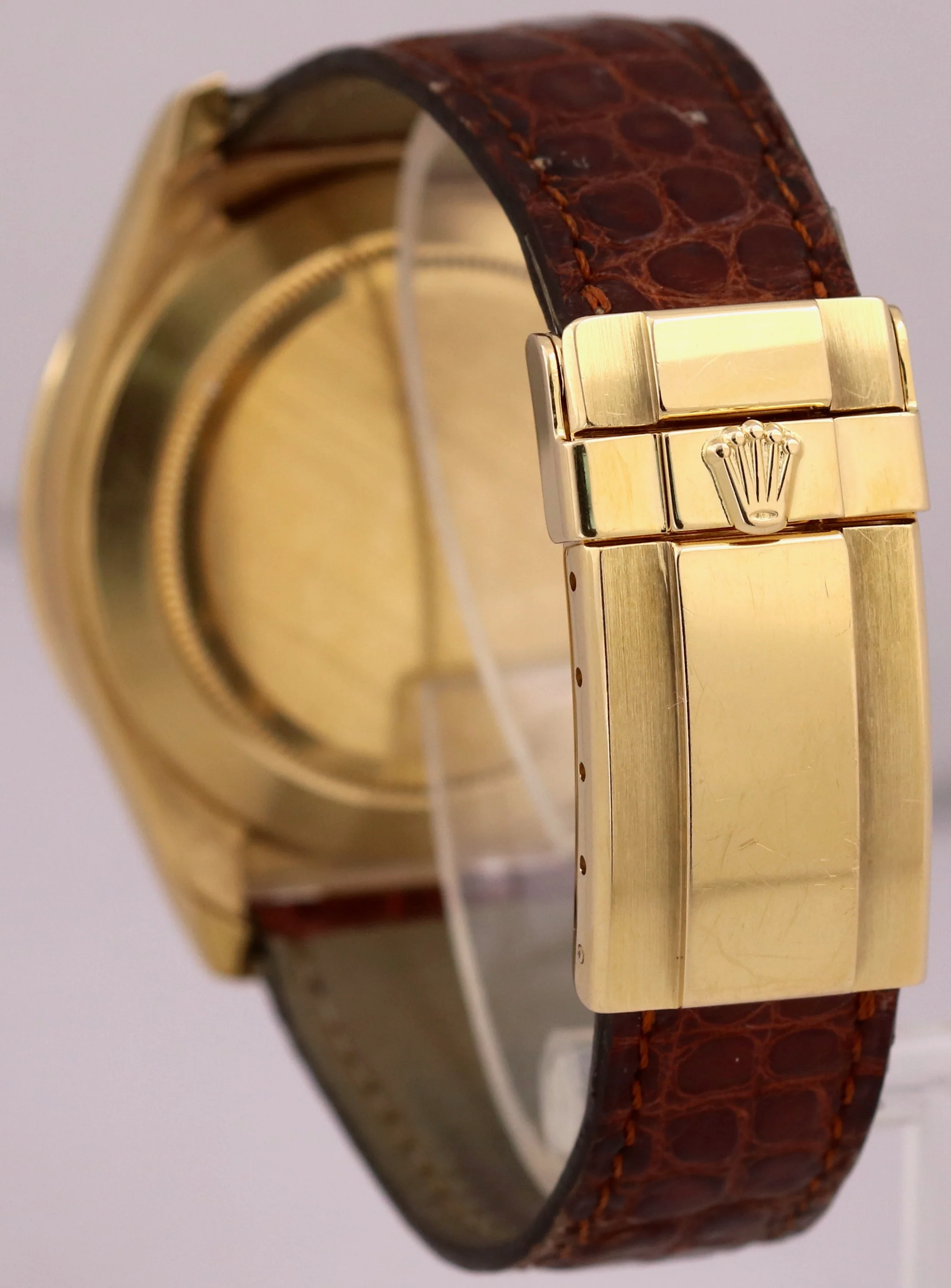 UNPOLISHED Rolex Daytona Cosmograph INVERTED 6 White 18K Yellow Gold 16518 Watch - Image 5