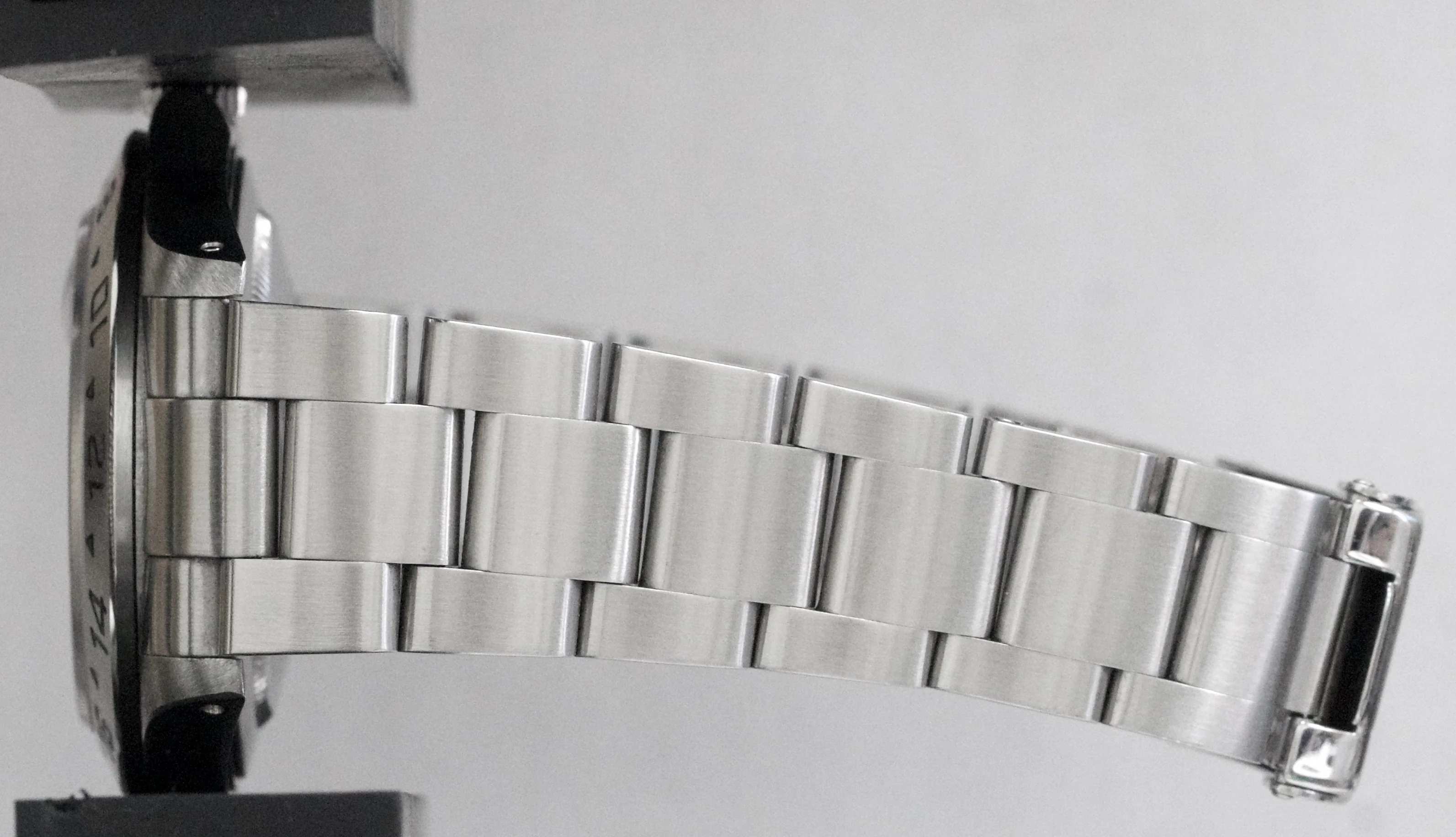 UNPOLISHED Rolex Explorer II BLACK 40mm Red GMT Stainless Steel 16570 Watch - Image 10
