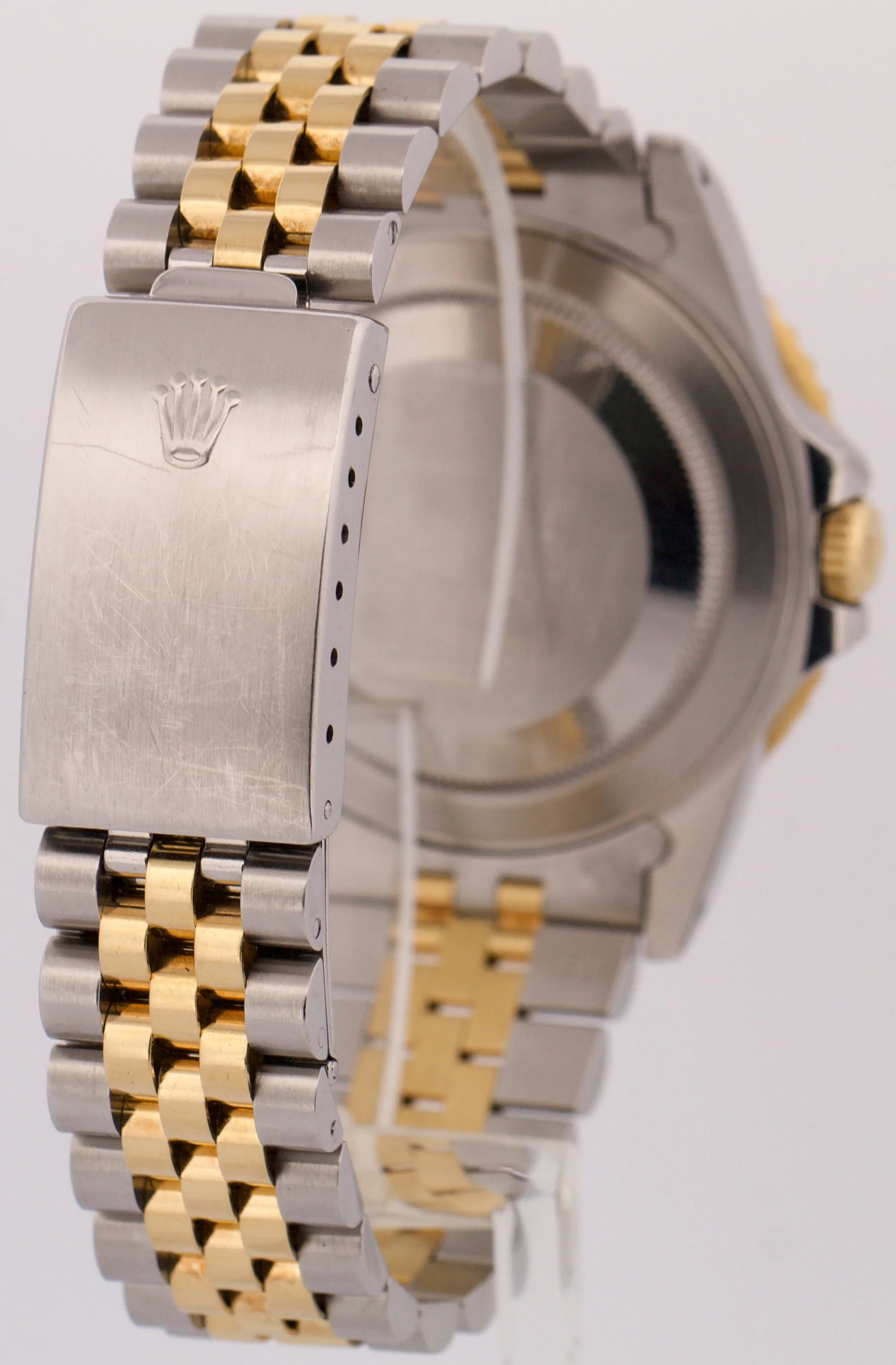 UNPOLISHED Rolex GMT-Master II BLACK 18K Gold Steel JUBILEE 40mm 16713 BOX - Image 6