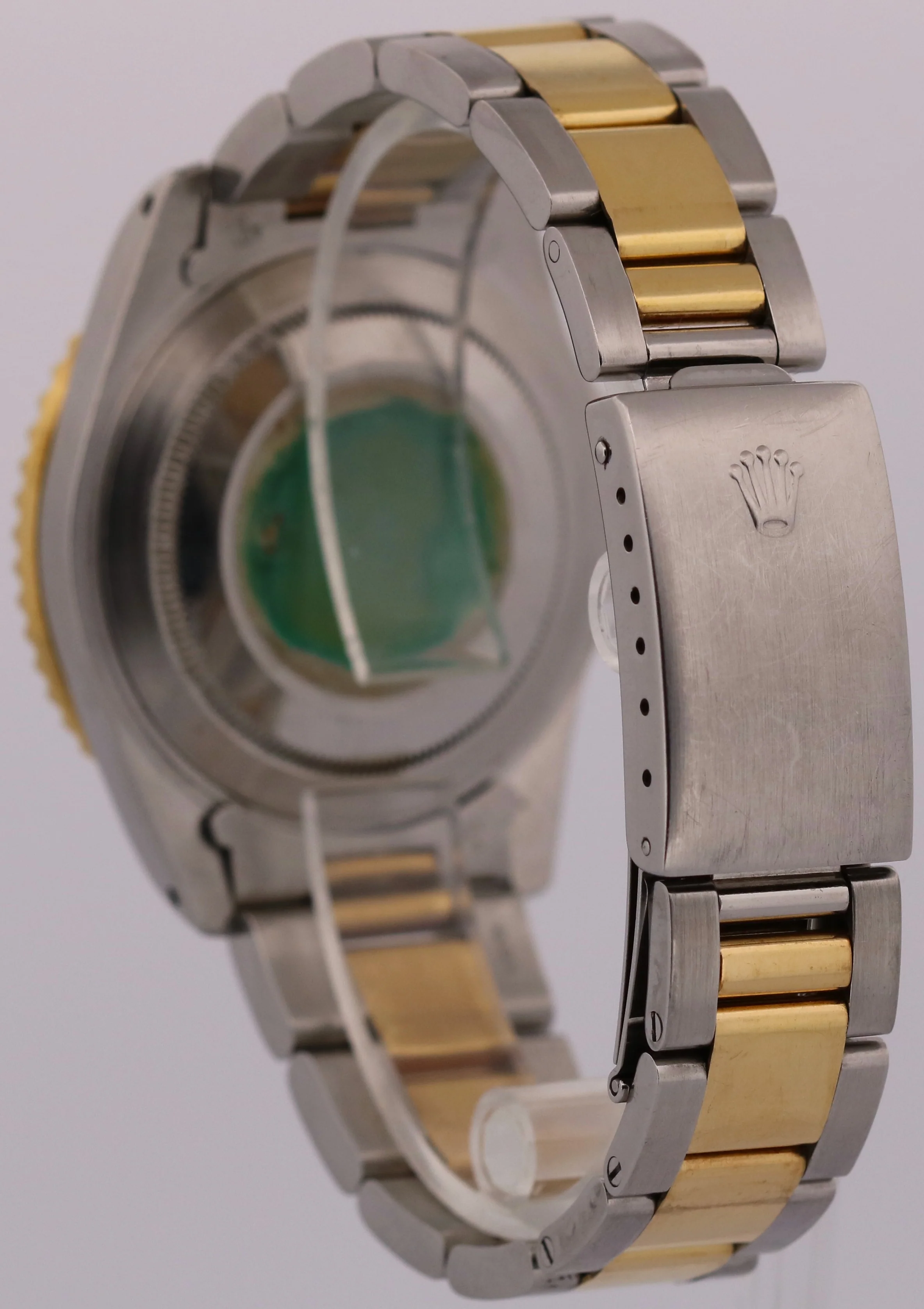UNPOLISHED Rolex GMT-Master II ROOT BEER 18K Gold Steel Brown OYSTER Watch 16713 - Image 6