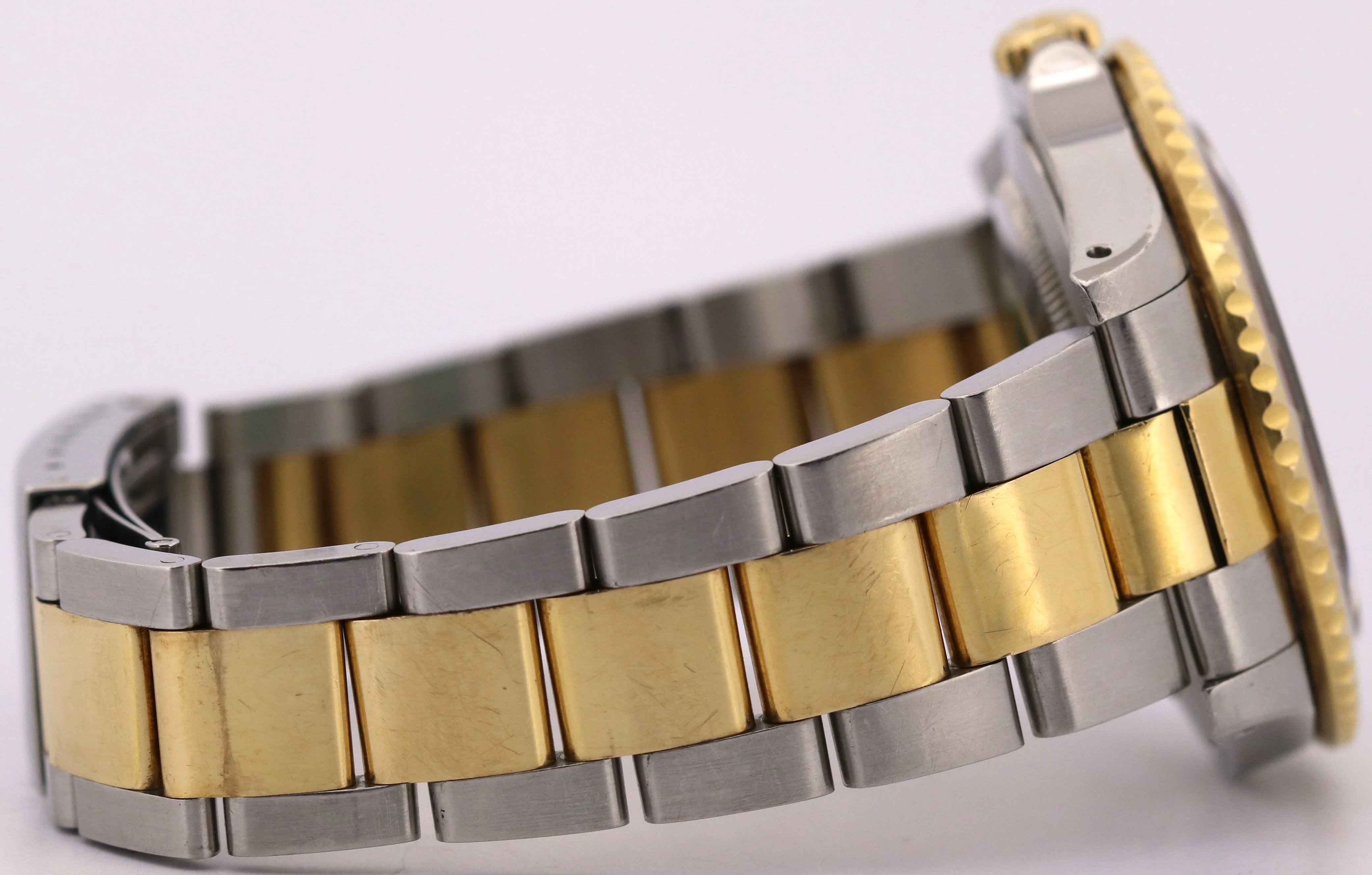UNPOLISHED Rolex GMT-Master II ROOT BEER 18K Gold Steel Brown OYSTER Watch 16713 - Image 8