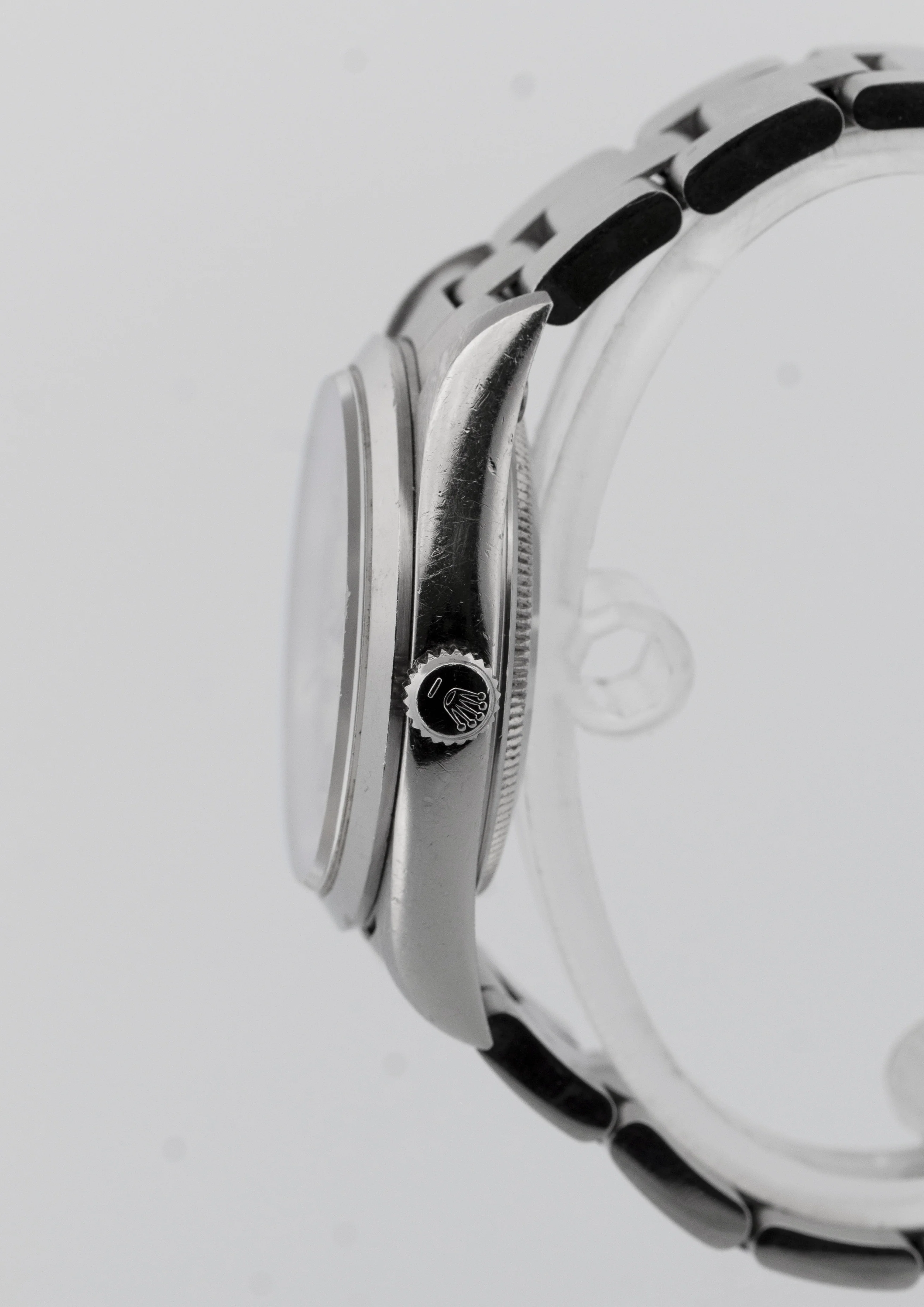 UNPOLISHED Rolex Oyster Perpetual Air-King Silver Steel DOMINOS 34mm 14000 BOX - Image 3