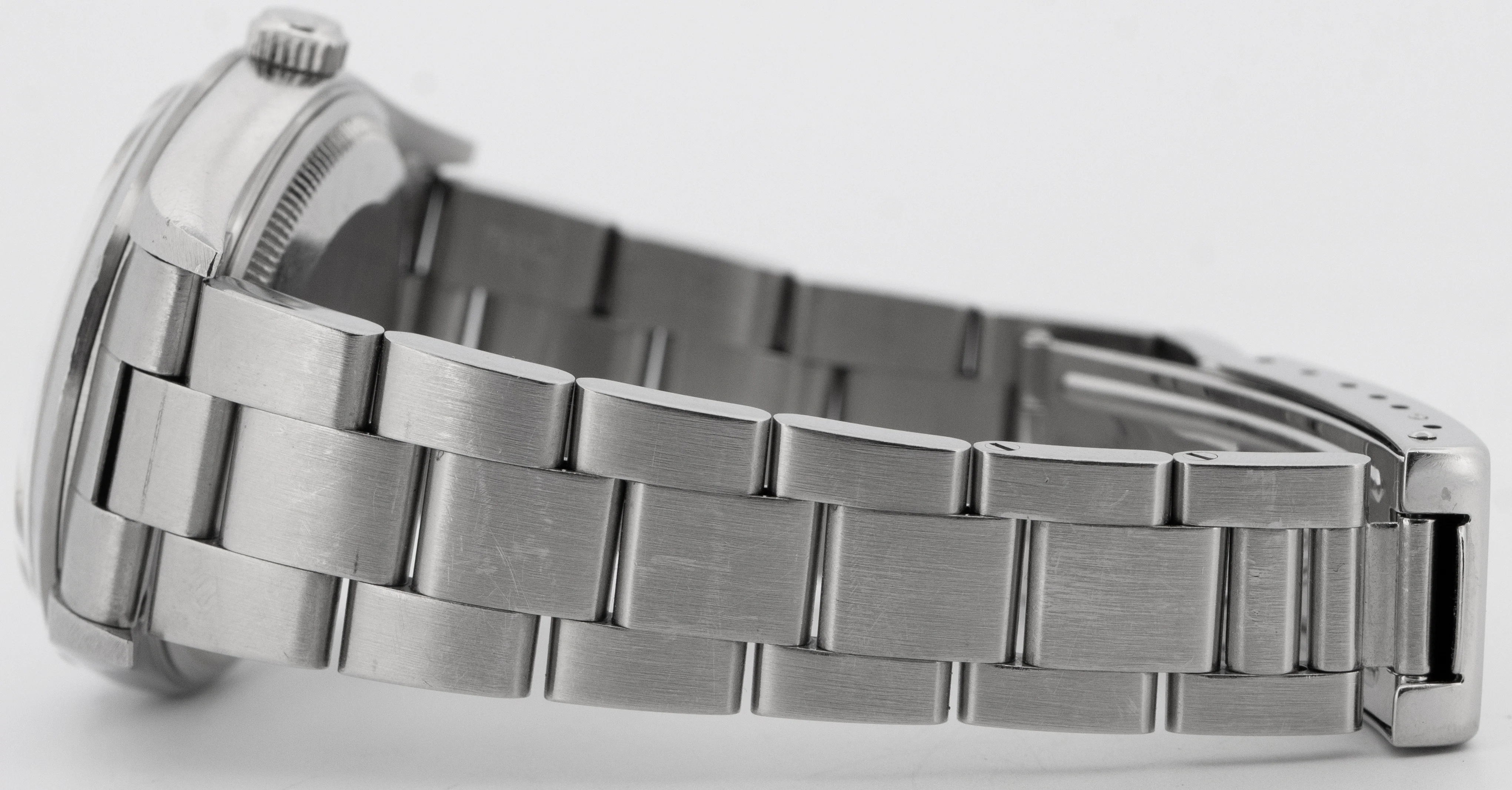 UNPOLISHED Rolex Oyster Perpetual Air-King Silver Steel DOMINOS 34mm 14000 BOX - Image 6