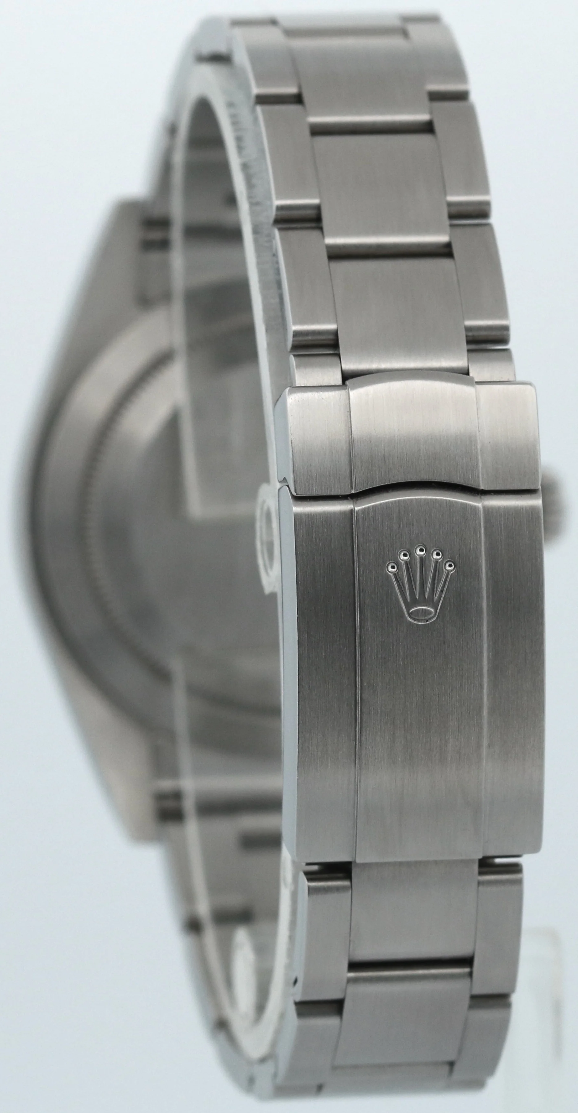 UNPOLISHED Rolex Oyster Perpetual PURPLE GRAPE 39mm Stainless Steel 114300 BOX - Image 5