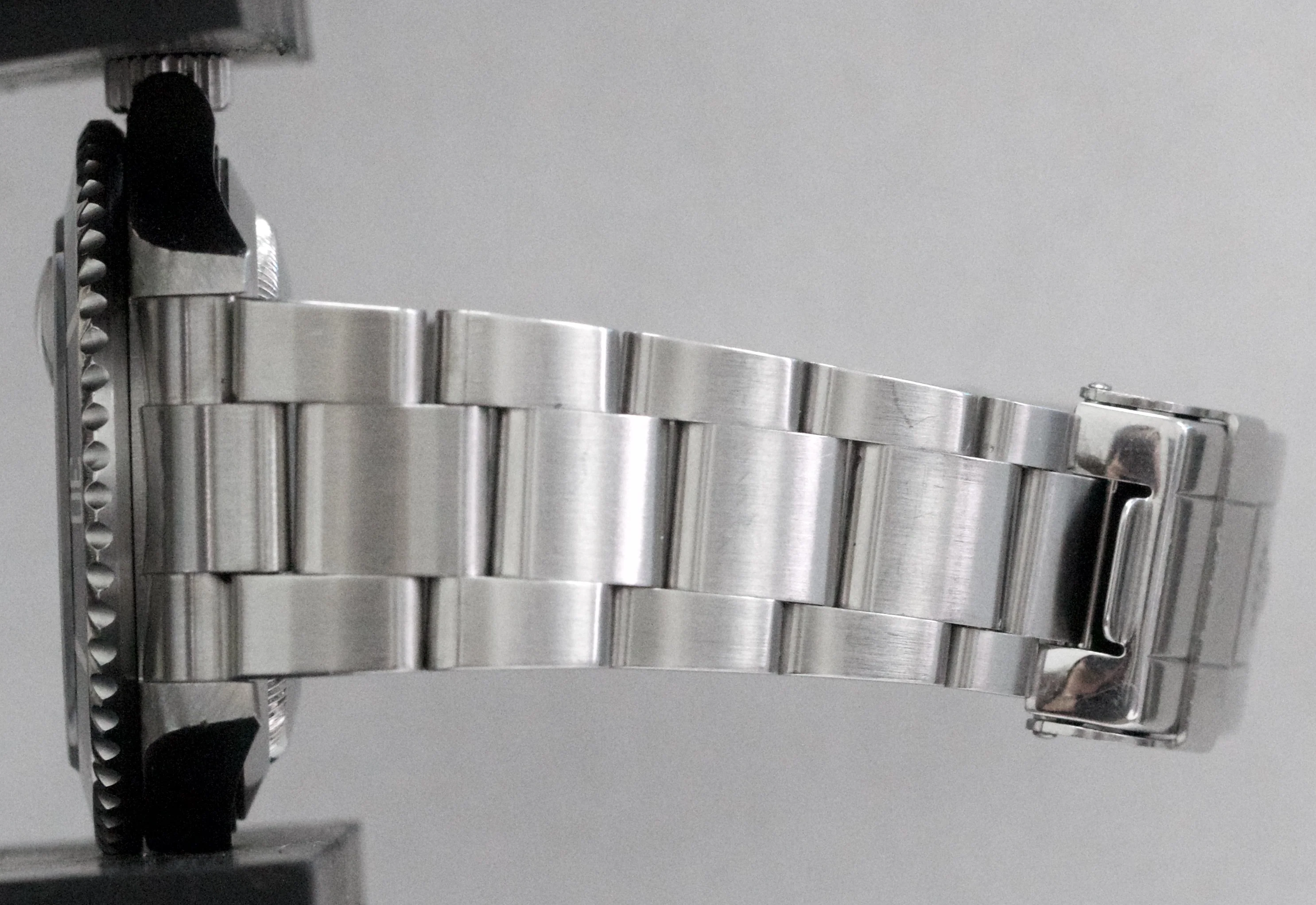 UNPOLISHED Rolex Submariner Date REHAUT Black Steel 40mm Oyster Watch 16610 - Image 10