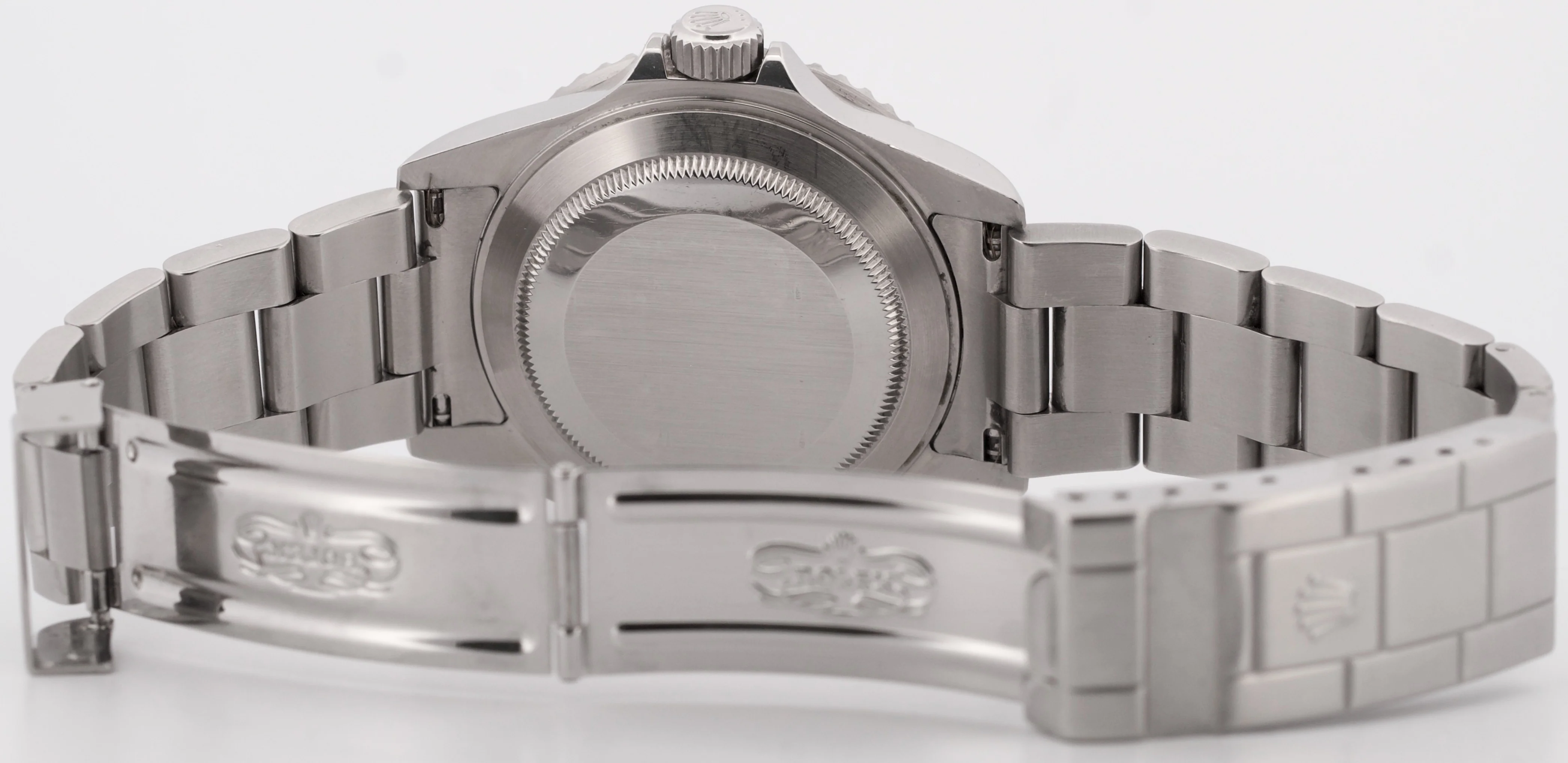 UNPOLISHED Rolex Submariner Date REHAUT Black Steel 40mm Oyster Watch 16610 - Image 9