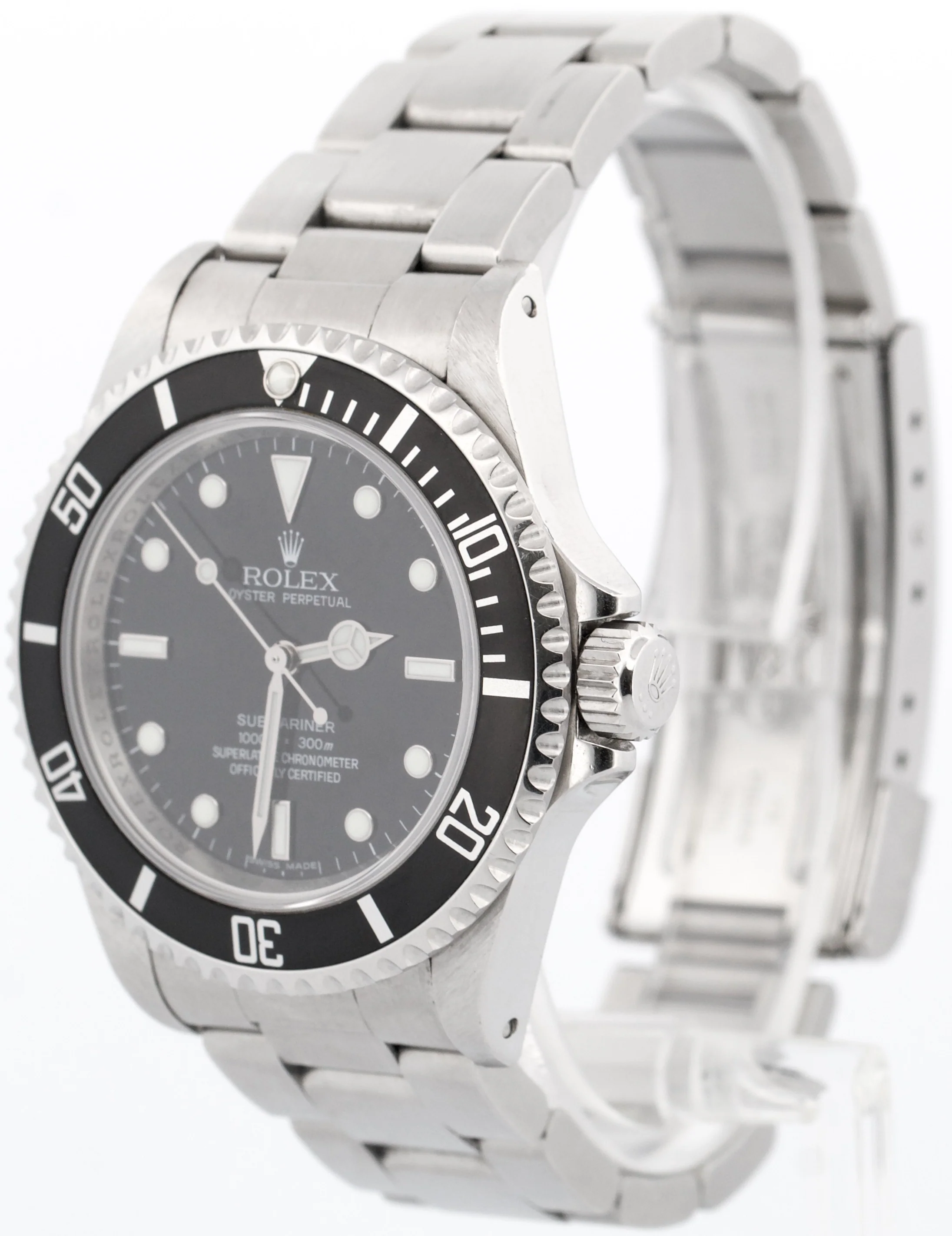 UNPOLISHED Rolex Submariner No-Date Black  REHAUT Stainless Steel 40mm 14060 - Image 3