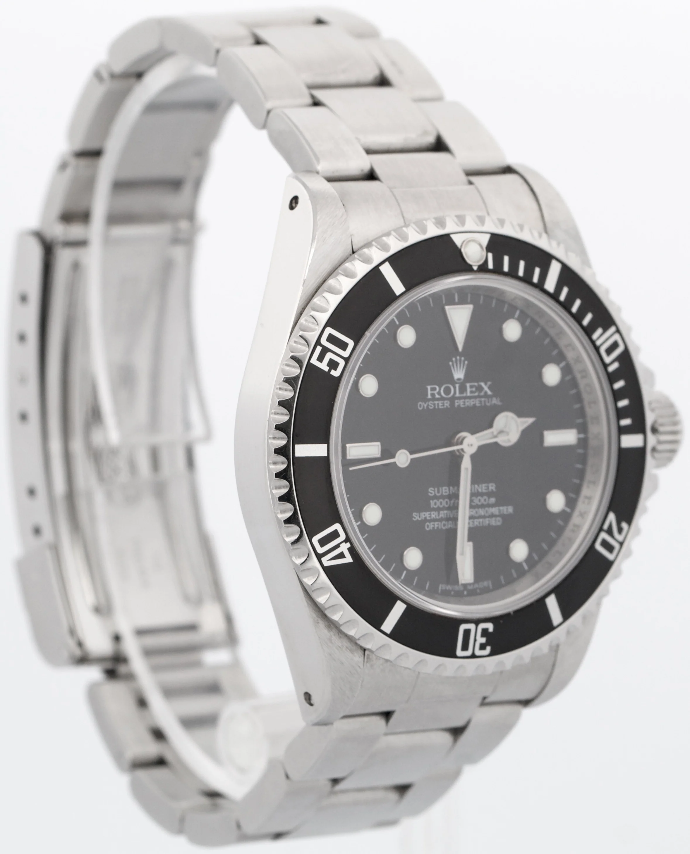 UNPOLISHED Rolex Submariner No-Date Black  REHAUT Stainless Steel 40mm 14060 - Image 4