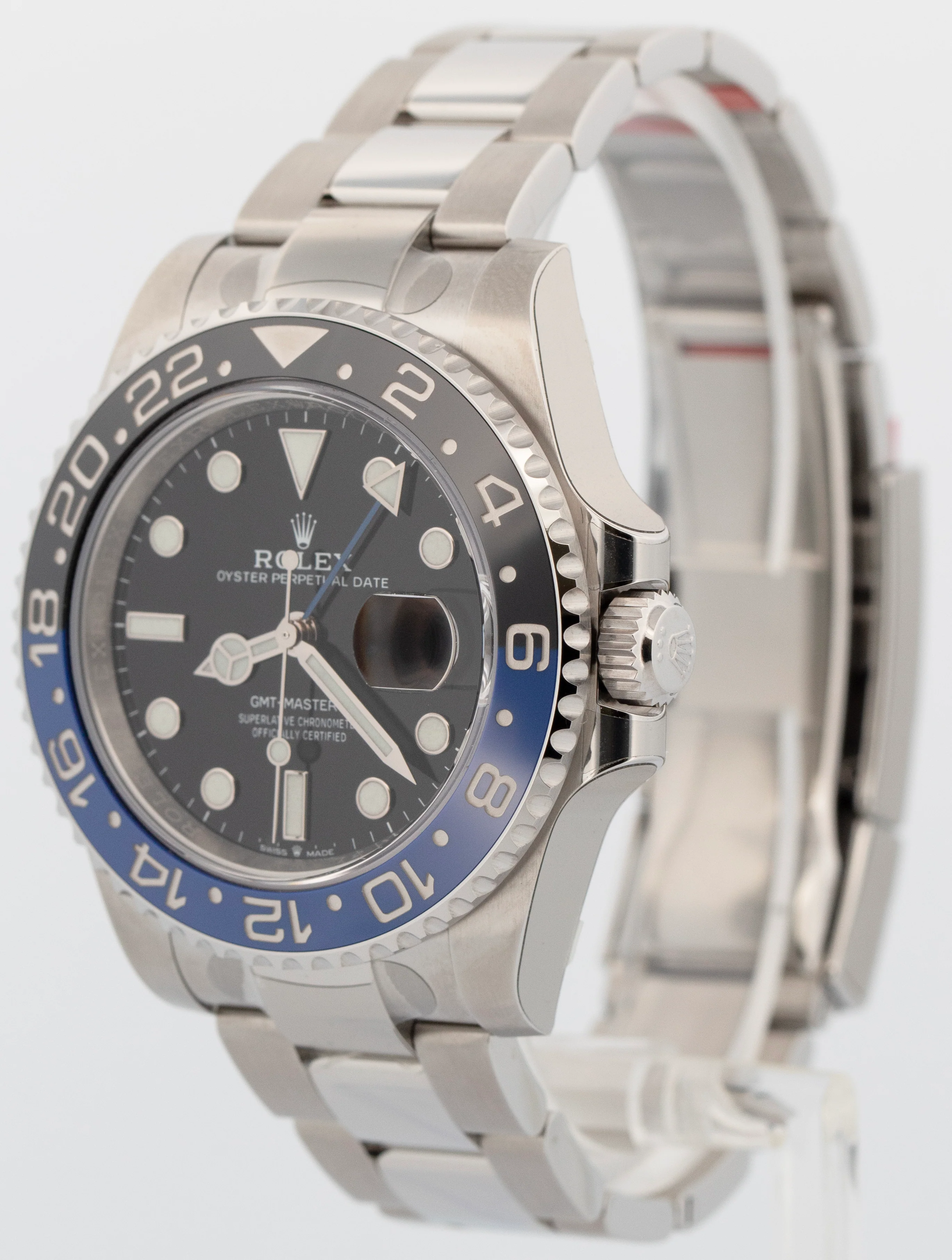 UNWORN STICKERED PAPERS Rolex GMT-Master II BATMAN 40mm Watch 126710 BLNR BOX - Image 3