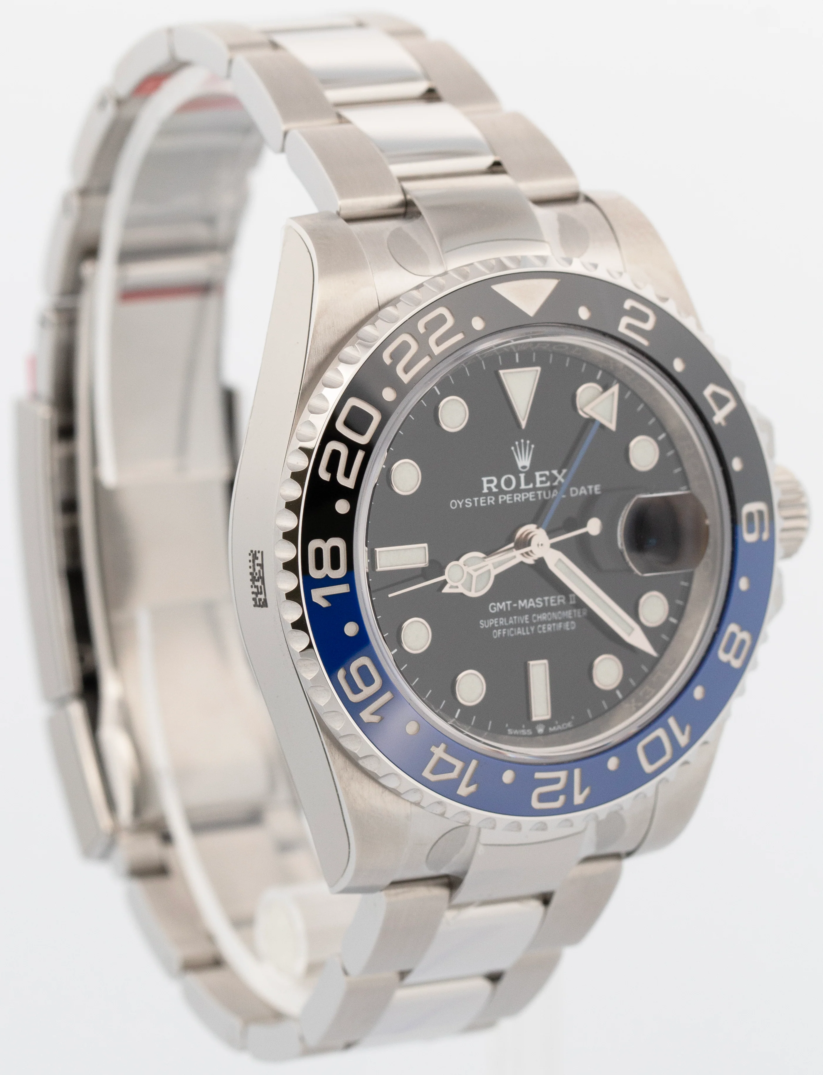 UNWORN STICKERED PAPERS Rolex GMT-Master II BATMAN 40mm Watch 126710 BLNR BOX - Image 5