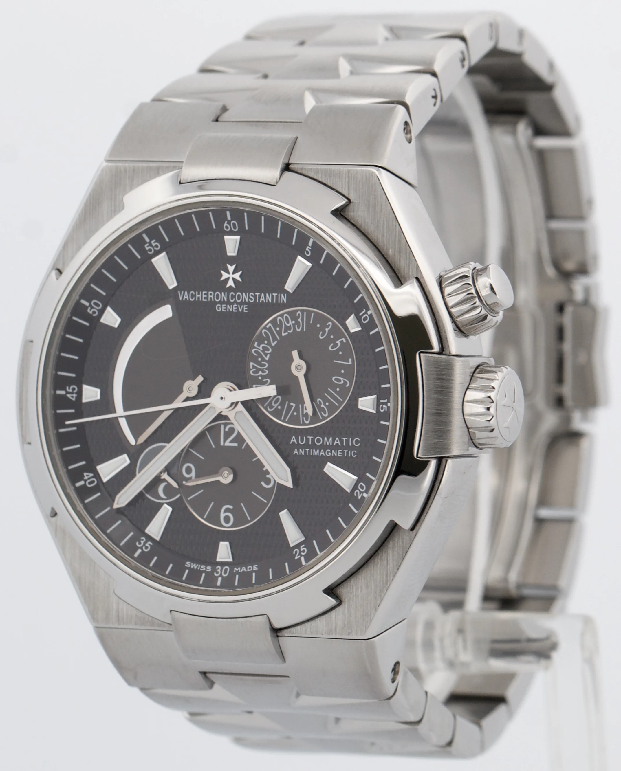 Vacheron Constantin Overseas Dual Time Steel BLACK 42mm 47450/B01A-9227 Watch - Image 3