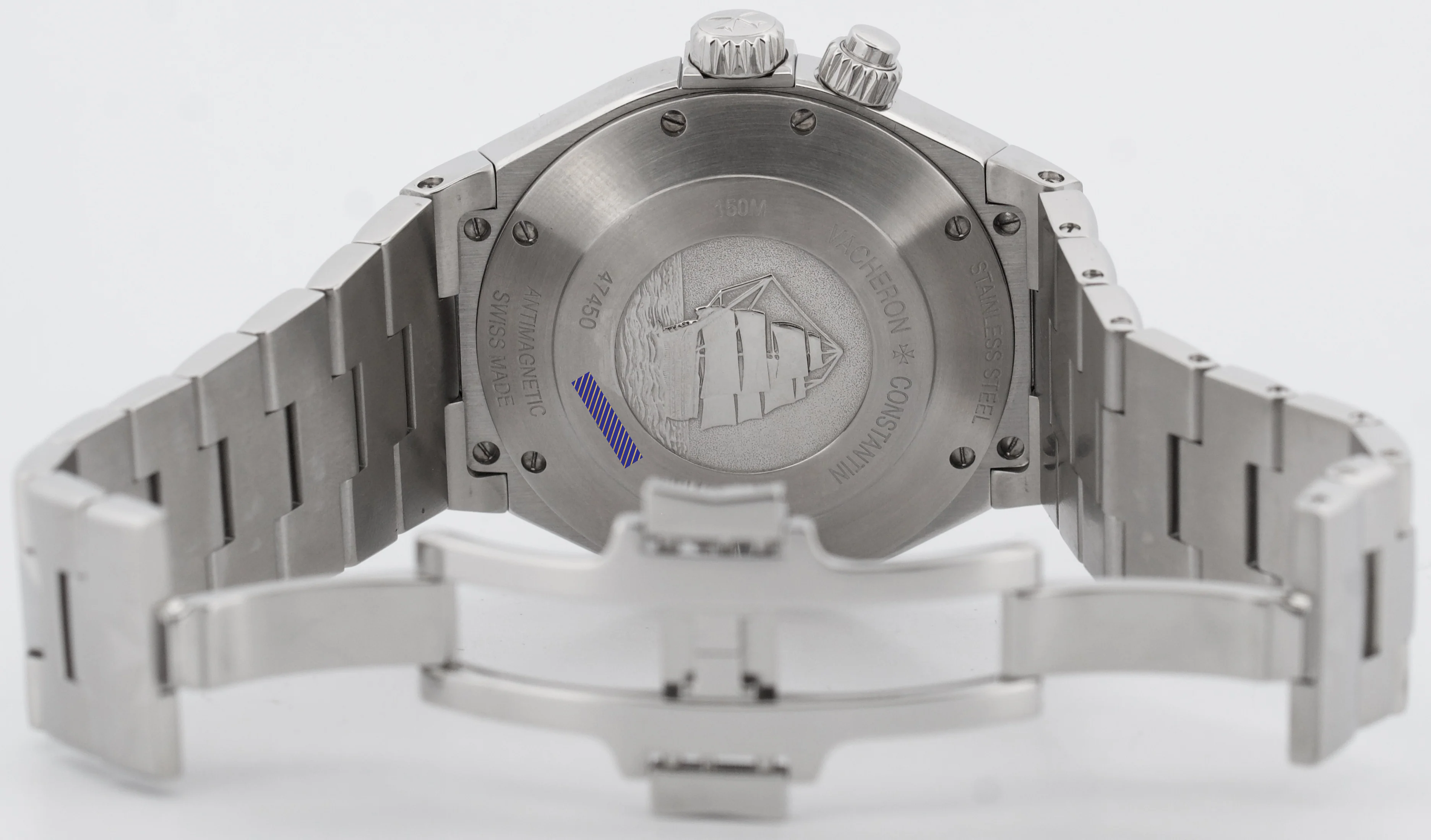 Vacheron Constantin Overseas Dual Time Steel BLACK 42mm 47450/B01A-9227 Watch - Image 7
