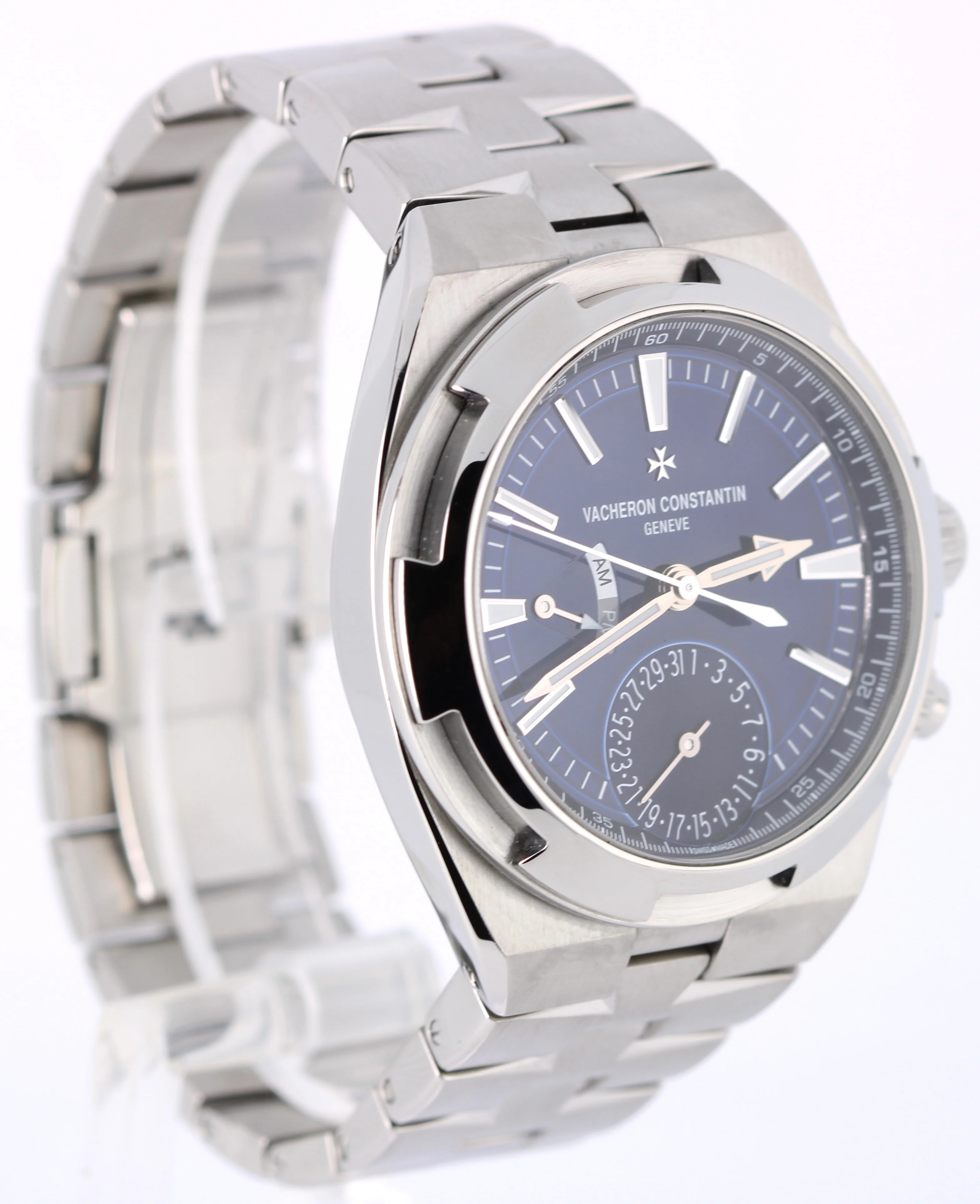 Vacheron Constantin Overseas Dual Time Steel Blue 41mm 7900V/110A-B334 Watch - Image 4