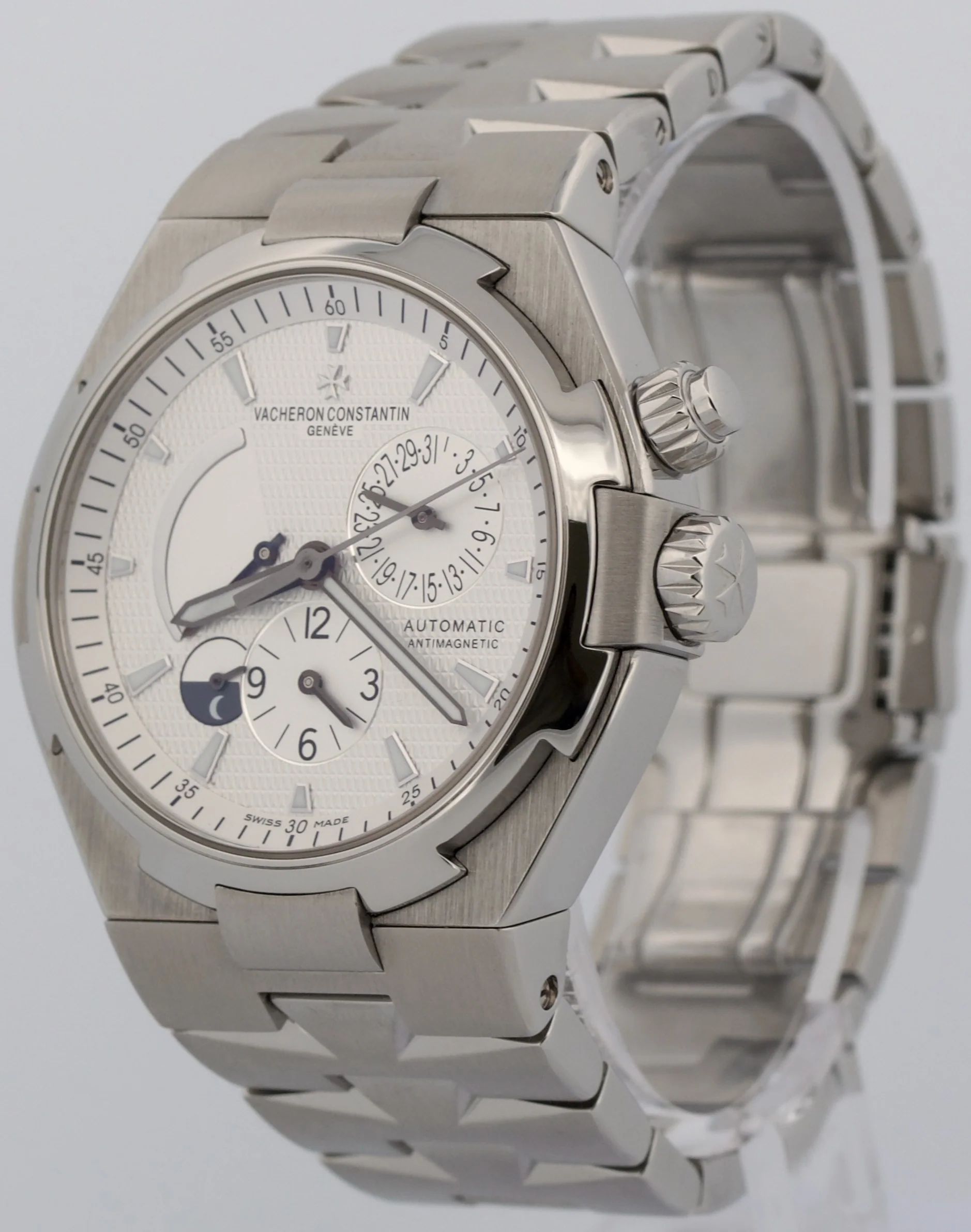Vacheron Constantin Overseas Dual Time Steel WHITE 42mm 47450/B01A-9226 Watch - Image 3
