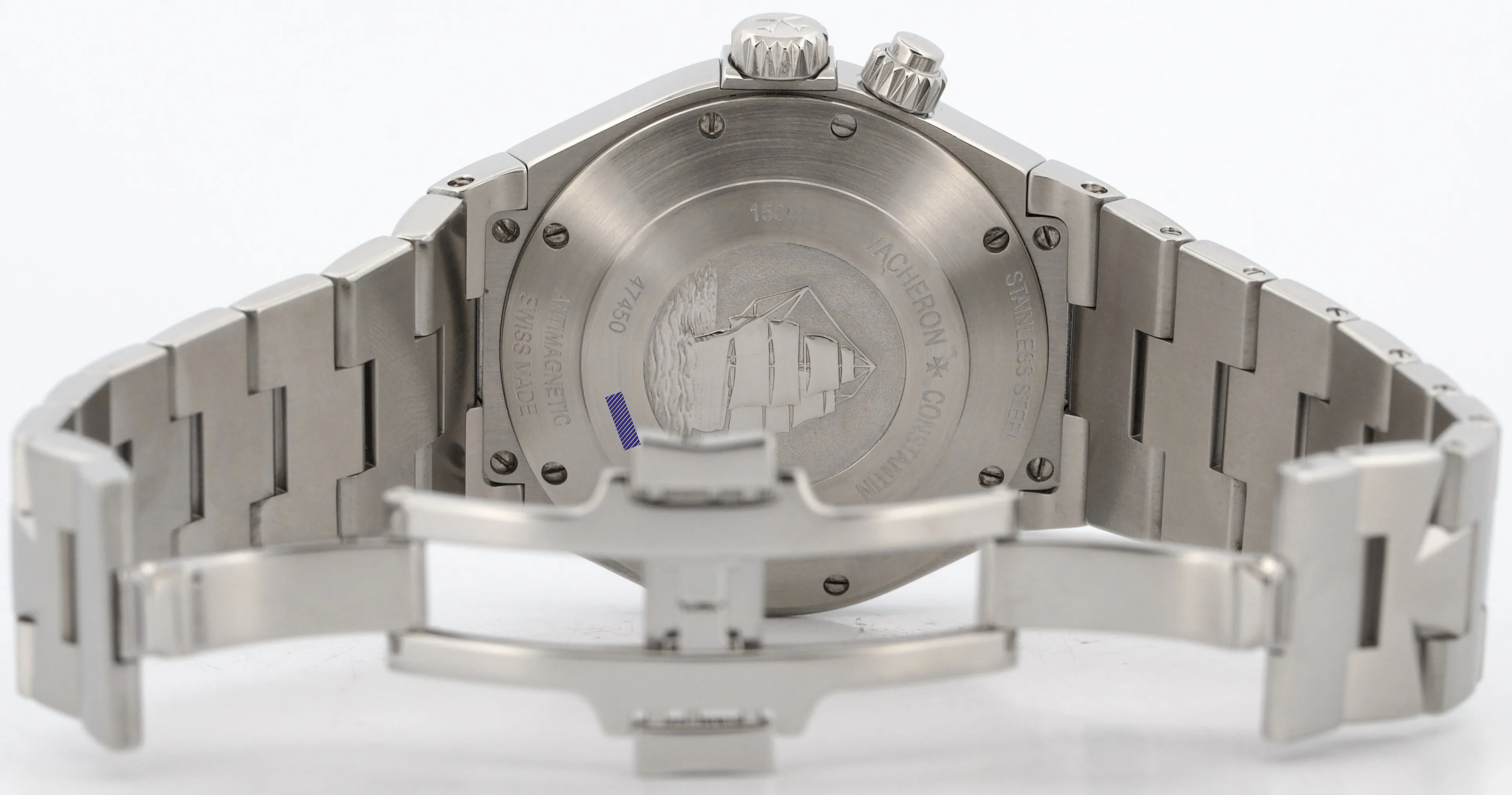 Vacheron Constantin Overseas Dual Time Steel WHITE 42mm 47450/B01A-9226 Watch - Image 9