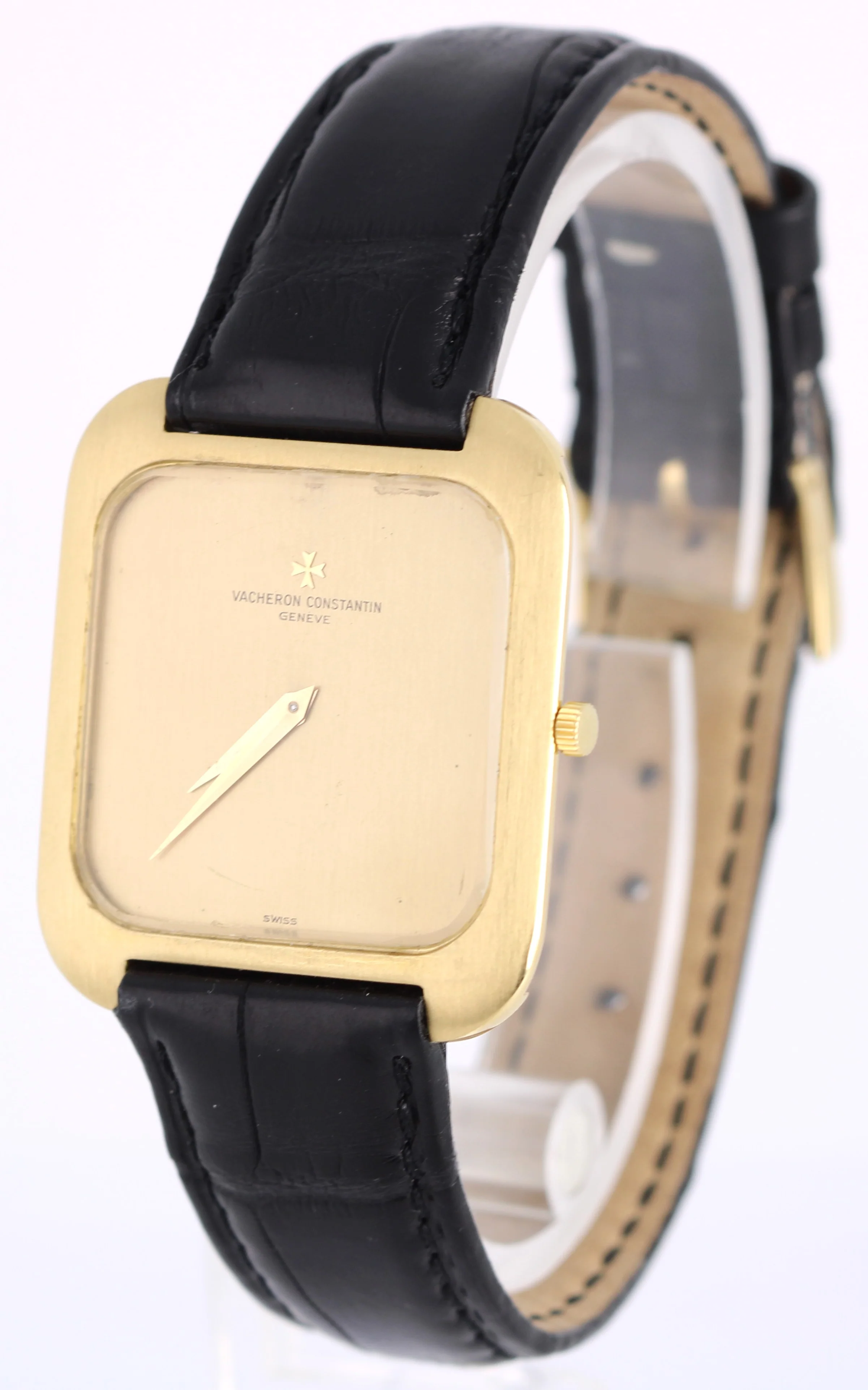VINTAGE Vacheron Constantin SQUARE Patrimony UltraThin 18k Gold 31mm 33512 POUCH - Image 3