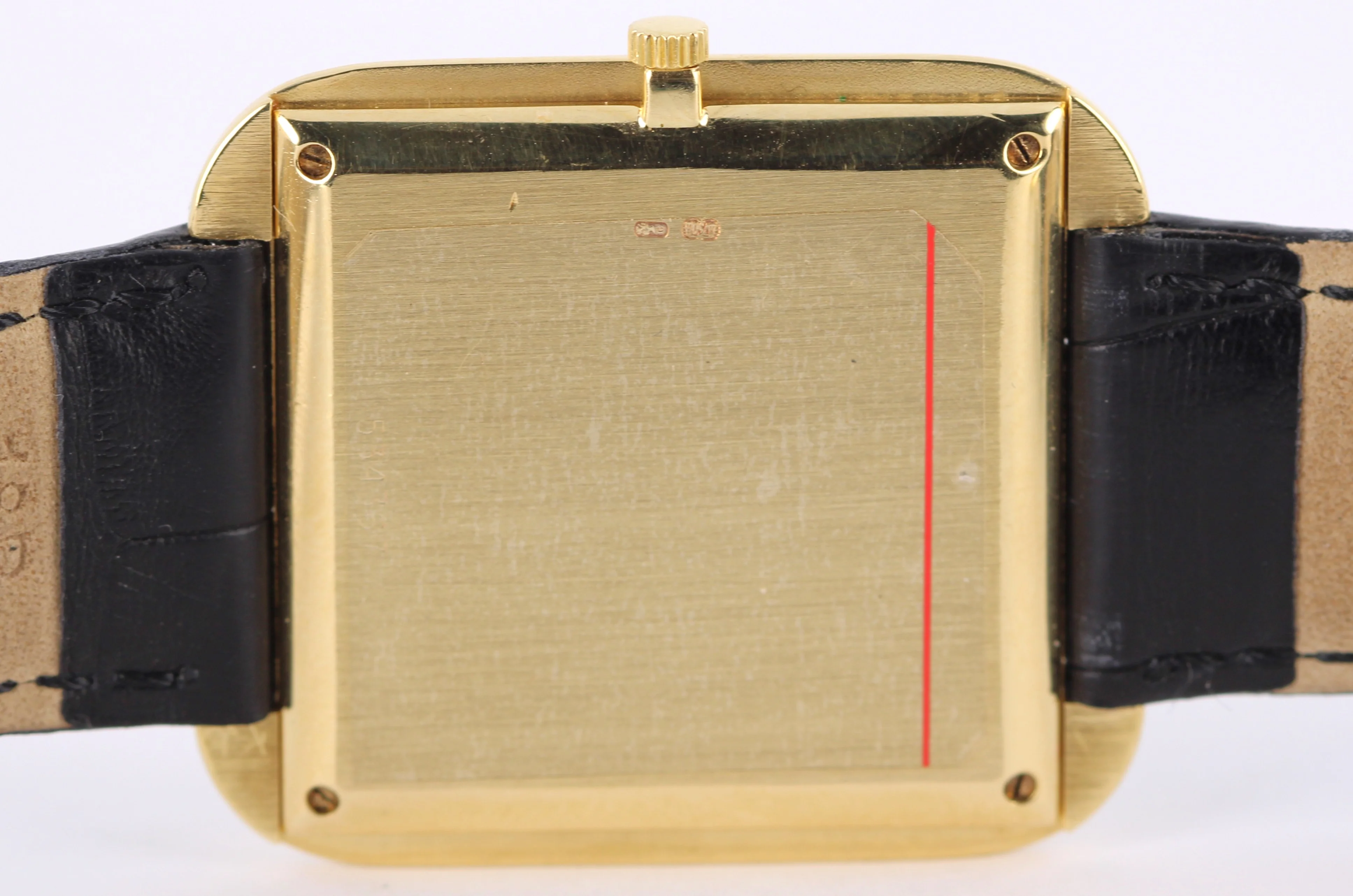 VINTAGE Vacheron Constantin SQUARE Patrimony UltraThin 18k Gold 31mm 33512 POUCH - Image 9