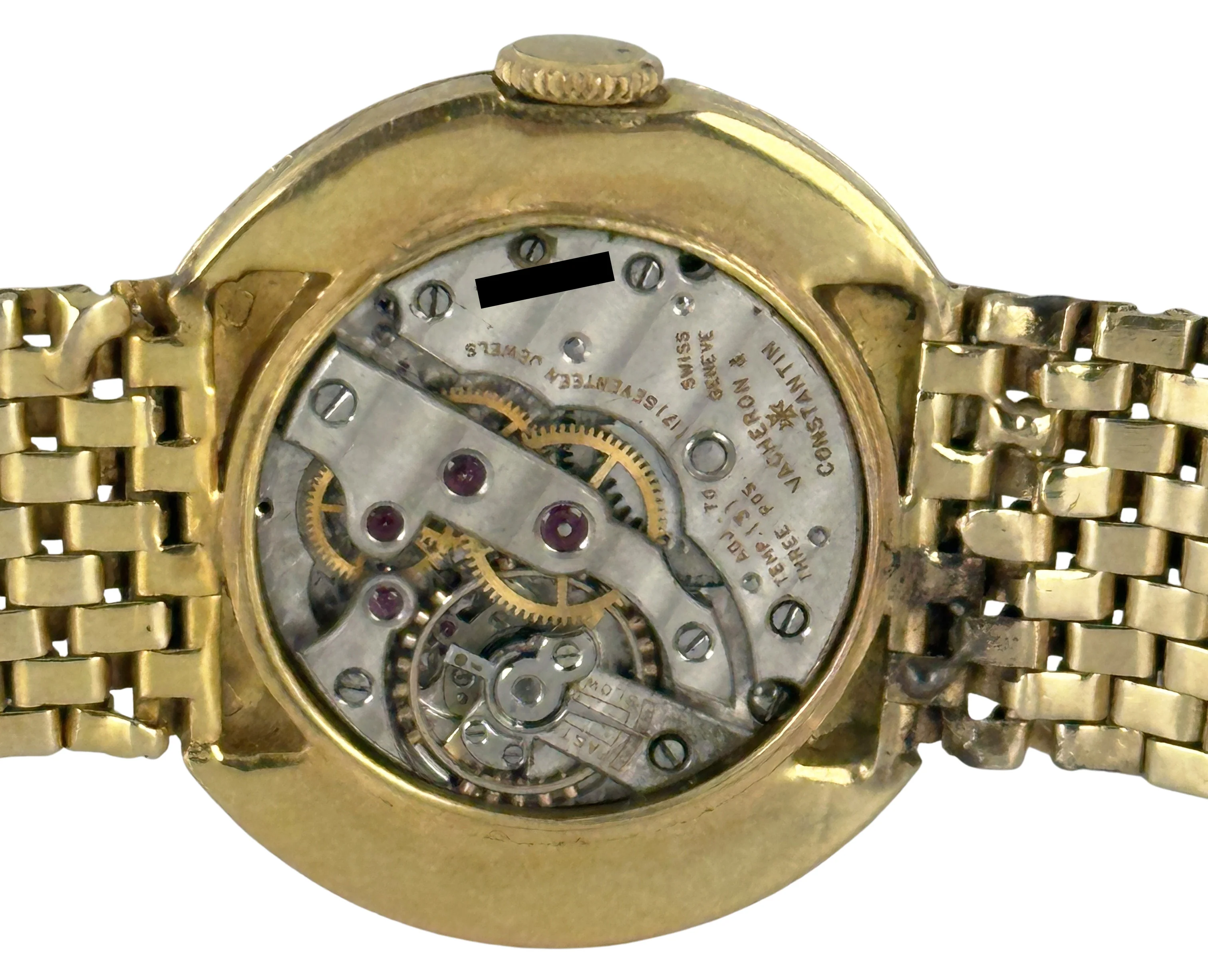 VINTAGE 1940's Vacheron Constantin Ultra Thin 18k 14k Gold Champagne 30mm Watch - Image 12
