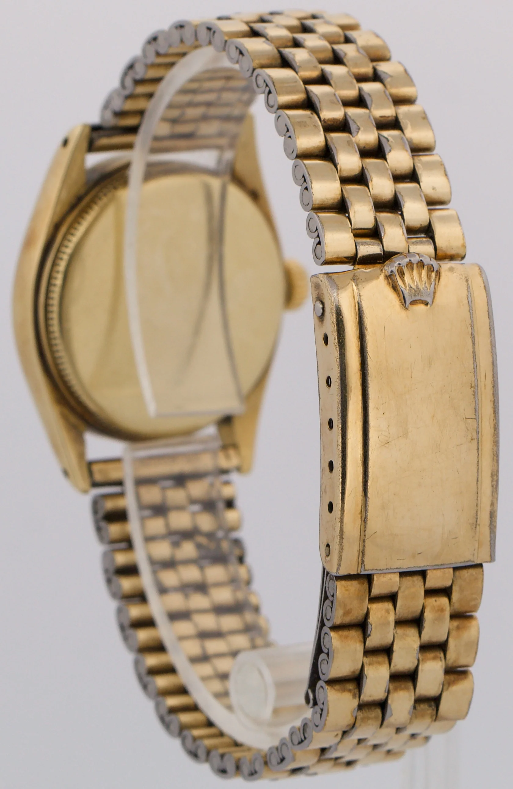 VINTAGE 1958 Rolex Oyster Perpetual IVORY 31mm 14K Yellow Gold JUBILEE 6548 - Image 5