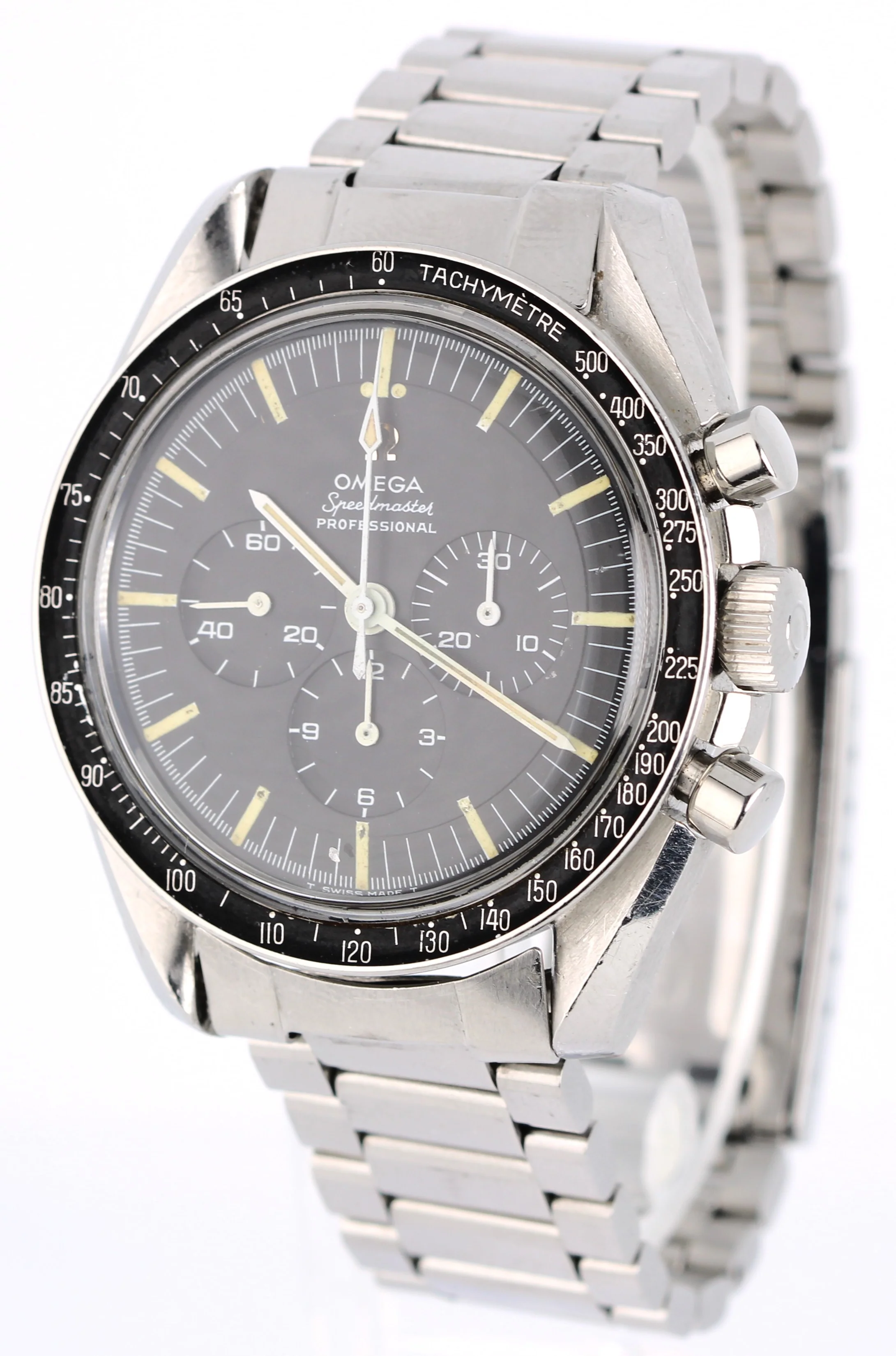 VINTAGE 1968 Omega Speedmaster Moonwatch Steel Black 42mm 145.012-67 Watch - Image 3
