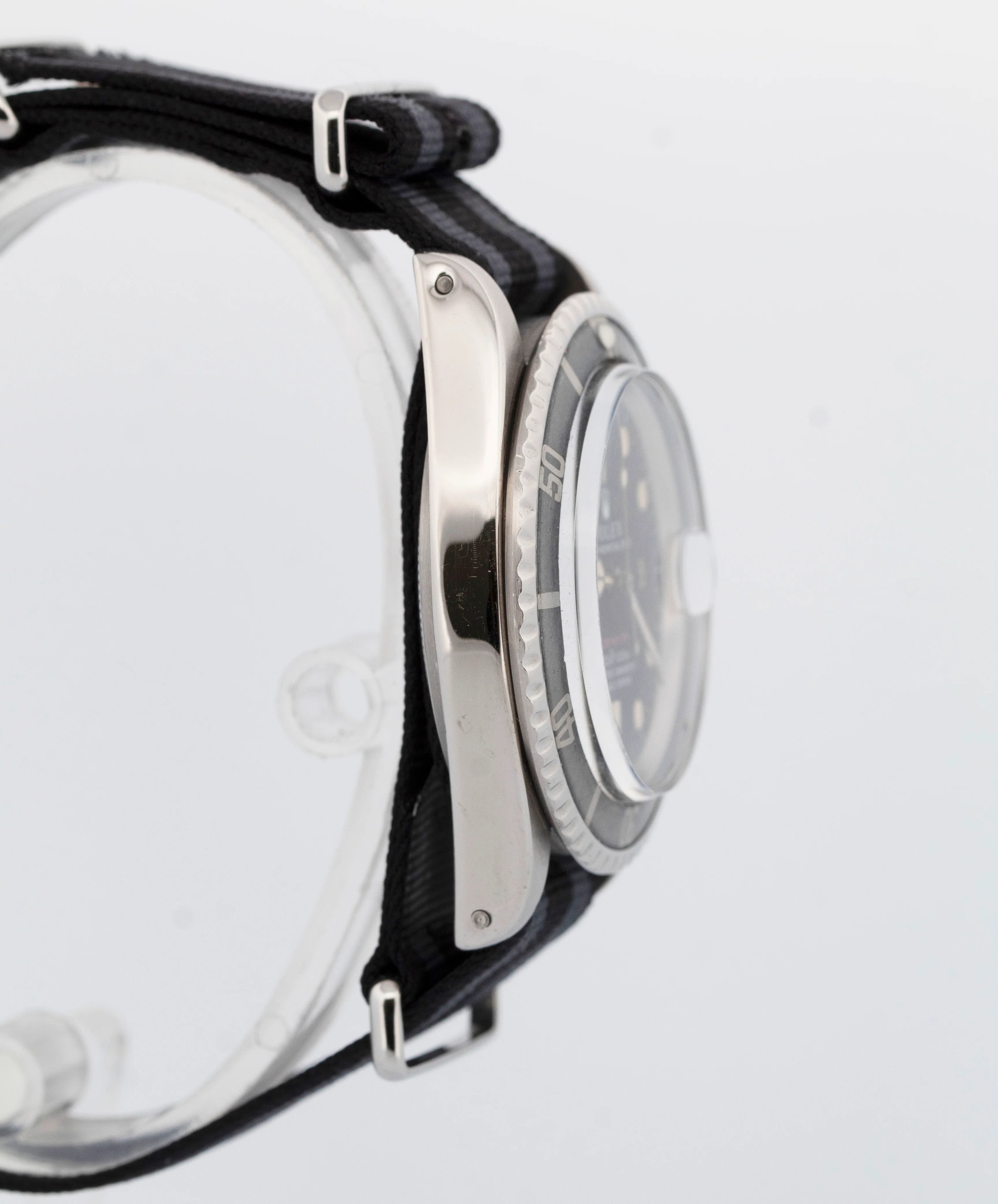 VINTAGE 1970 Rolex Submariner Date Black RED Stainless Steel 40mm 1680 Watch - Image 4