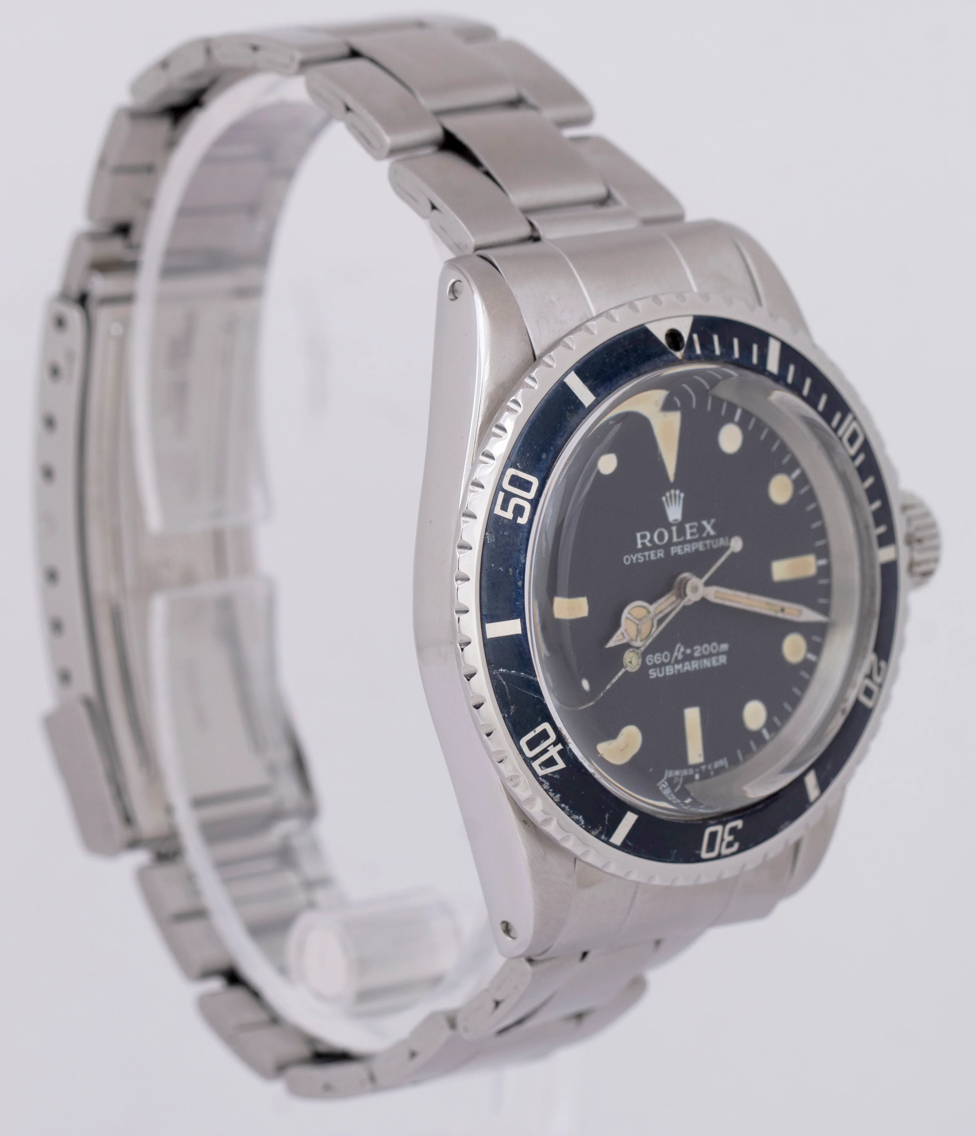 VINTAGE 1971 Rolex Submariner No-Date 5513 MATTE DIAL 40mm Steel Automatic Watch - Image 4