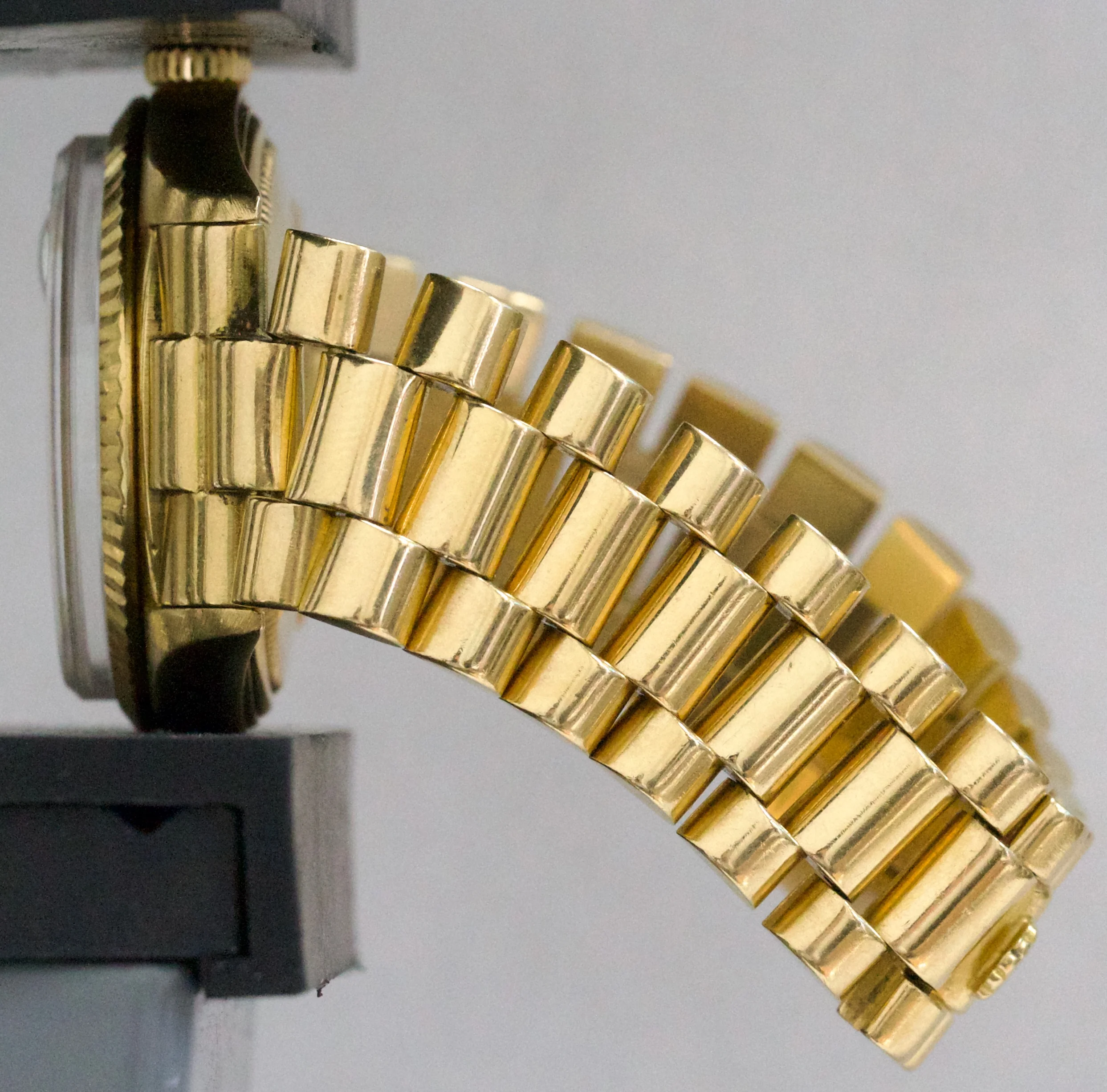 VINTAGE 1972 Rolex Day-Date President BLUE DIAMOND 36mm 18K Yellow Gold 1803 - Image 10