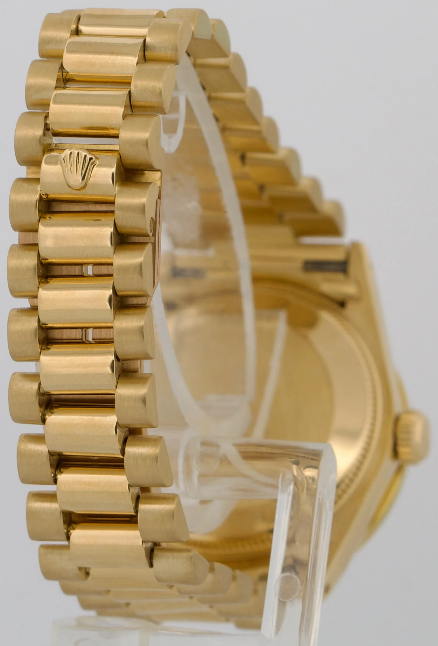 VINTAGE 1979 Ladies Rolex DateJust President CHAMPAGNE DIAMOND 31mm 18K 6827 - Image 6