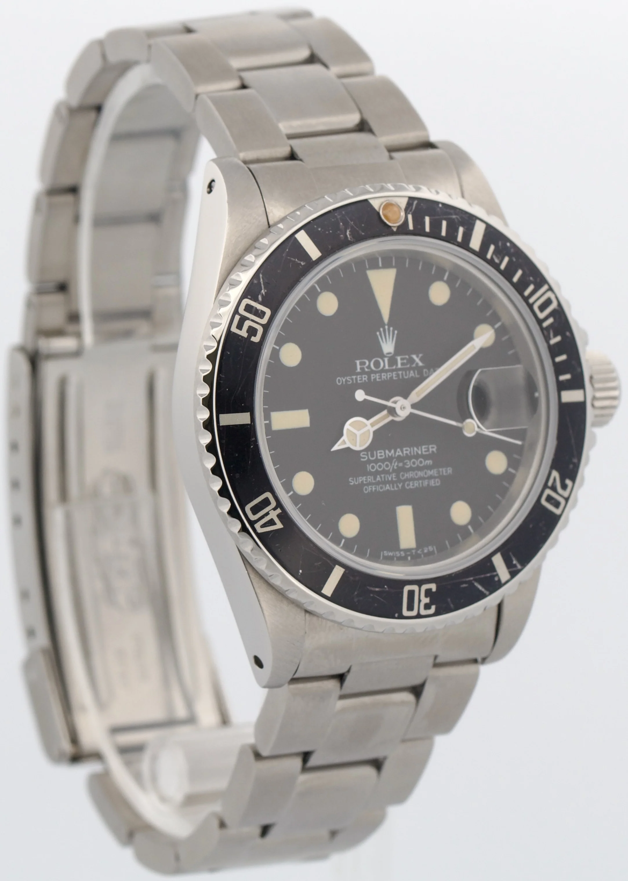VINTAGE 1981 Rolex Submariner Date Black MATTE DIAL 16800 40mm PATINA Steel - Image 4
