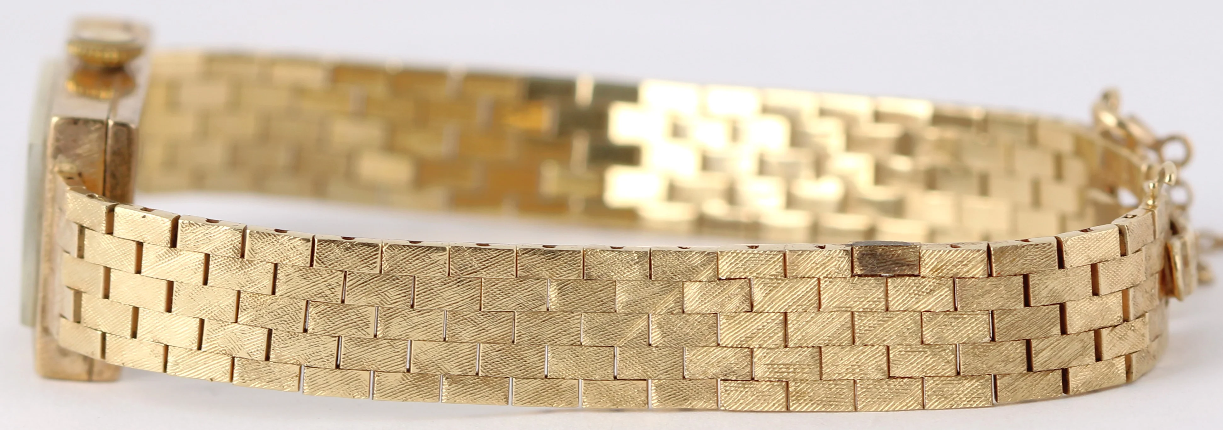 Vintage Ladies Rolex Art Deco 14k Gold 26gr Rectangle Cocktail 24mmx15mm Watch - Image 7
